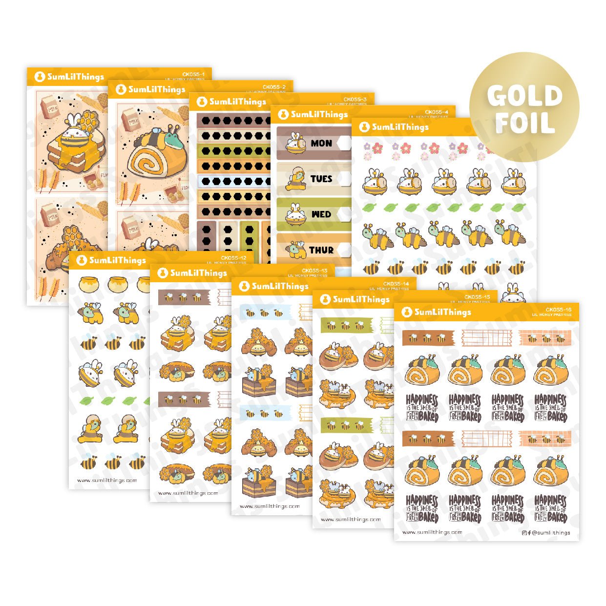 Decorative Kit - Lil' Honey Pastries (10 Pages) - SumLilThings