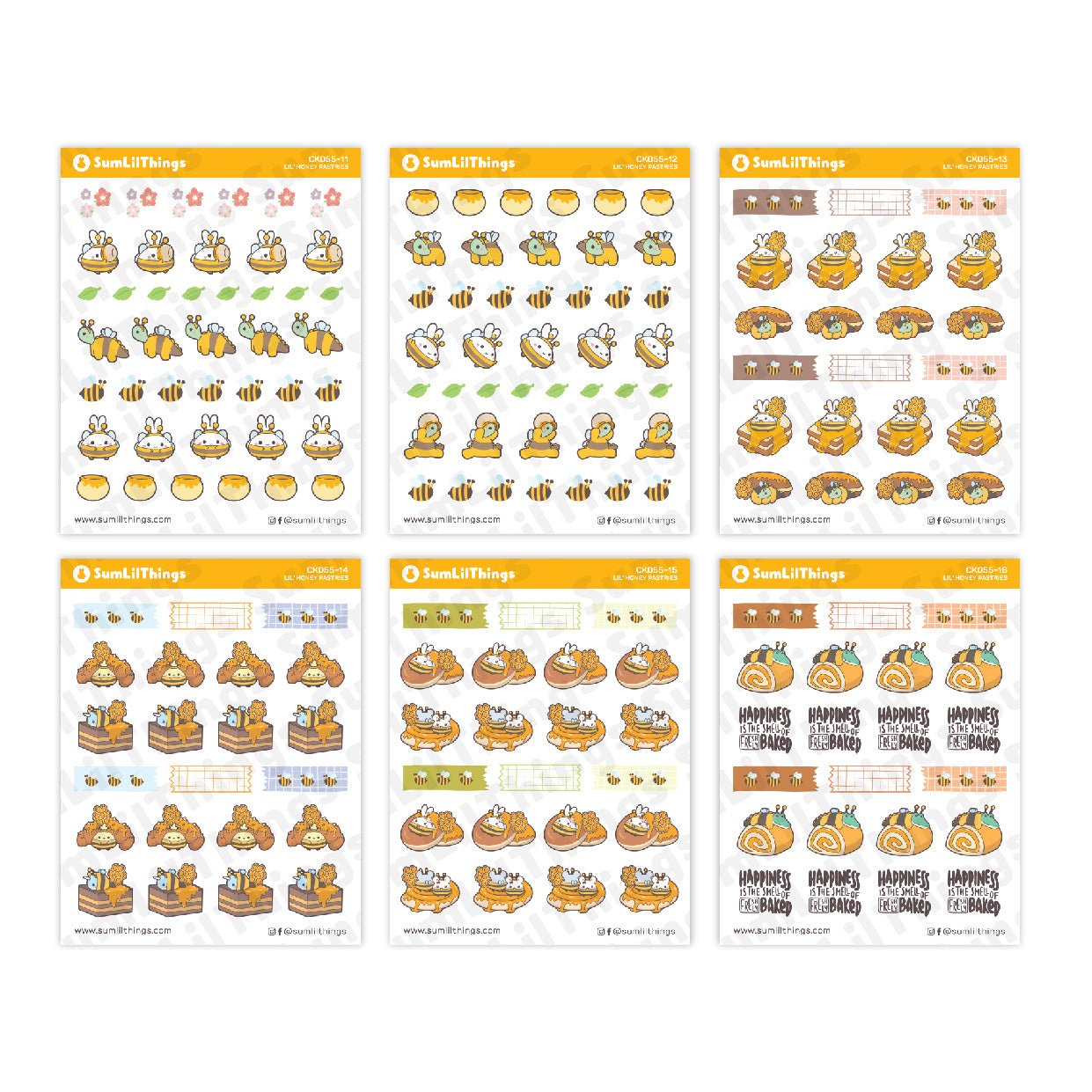 Decorative Kit - Lil' Honey Pastries (10 Pages) - SumLilThings