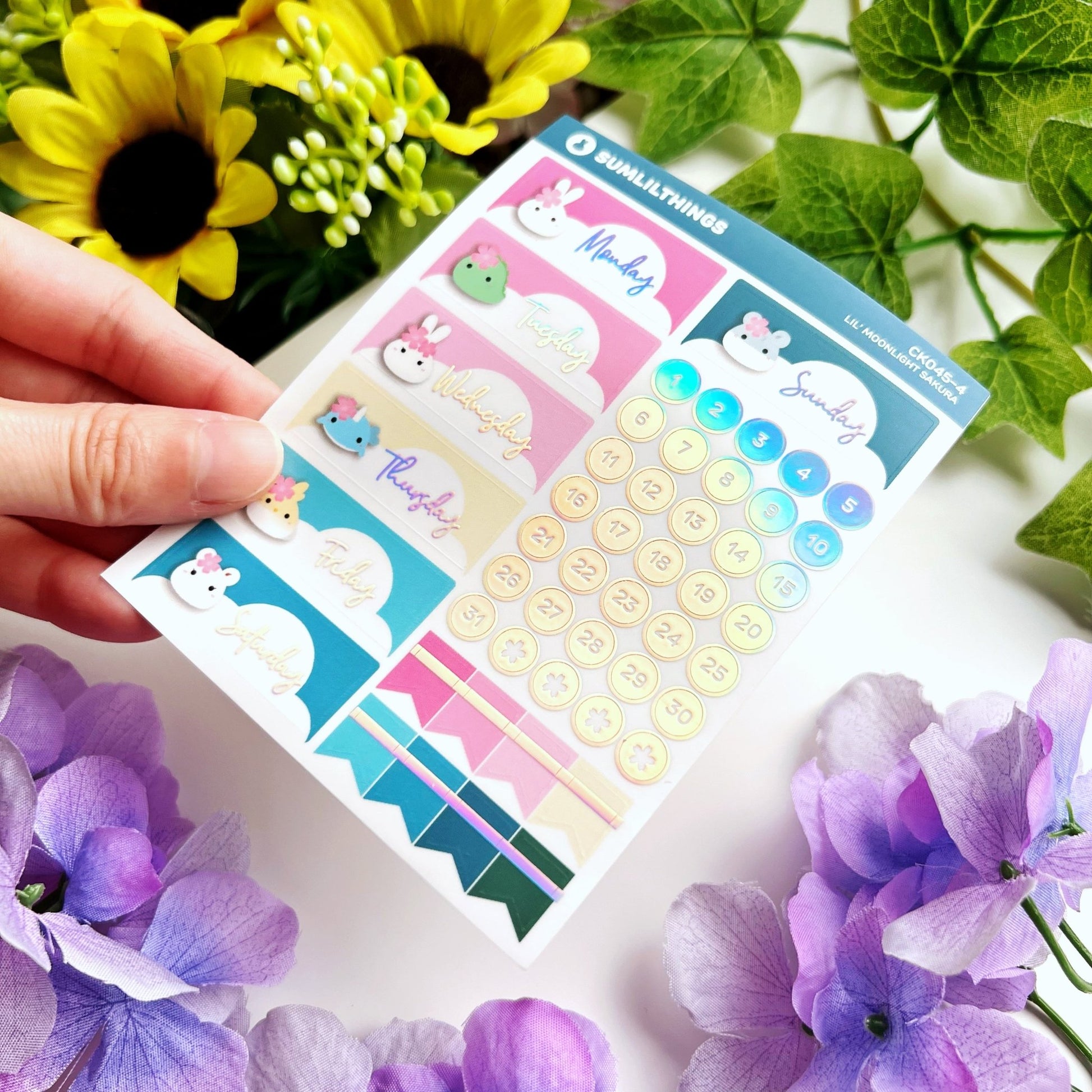 Decorative Kit - Lil' Moonlight Sakura (10 Pages) - SumLilThings