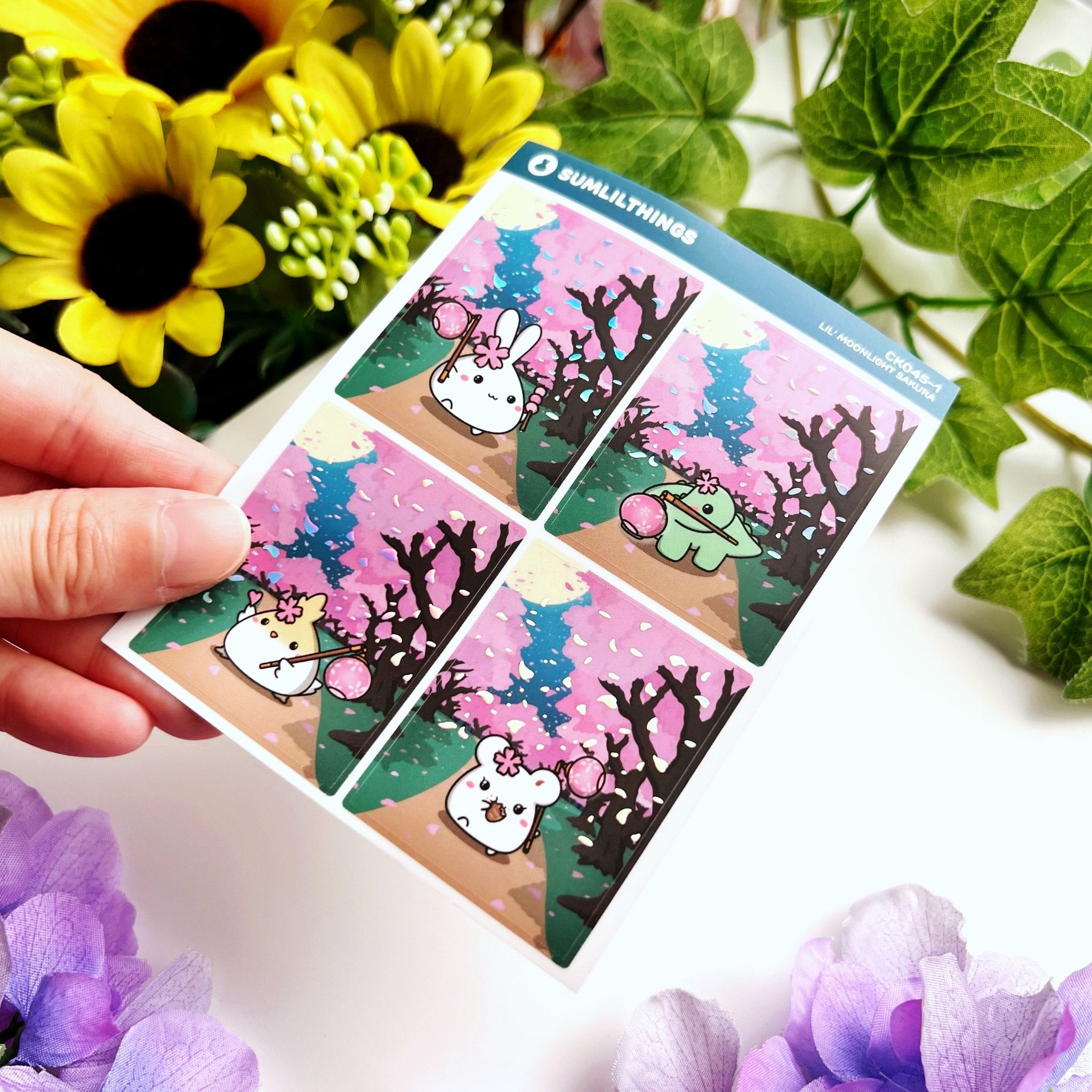 Decorative Kit - Lil' Moonlight Sakura (10 Pages) - SumLilThings