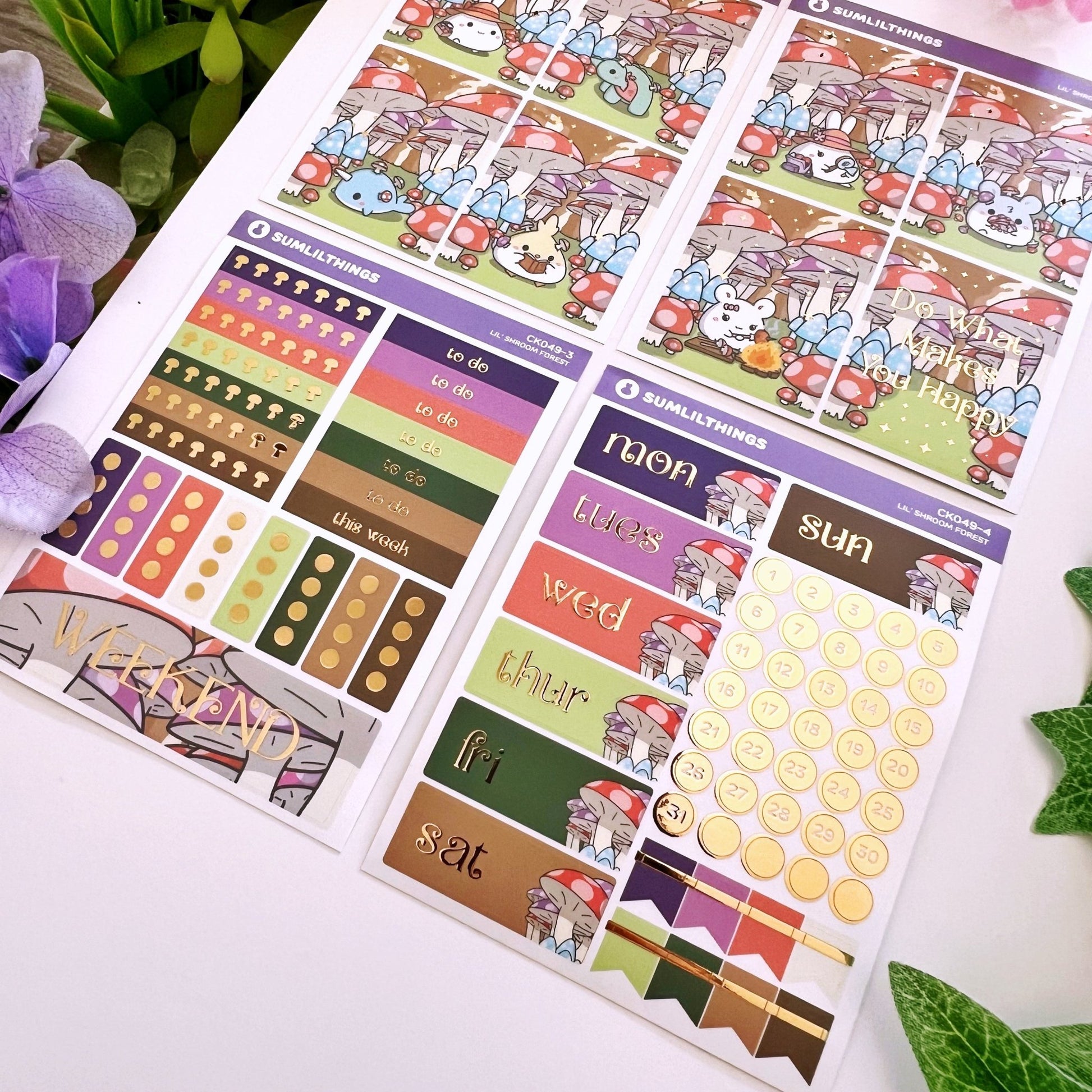 Decorative Kit - Lil' Mushroom Forest (10 Pages) - SumLilThings