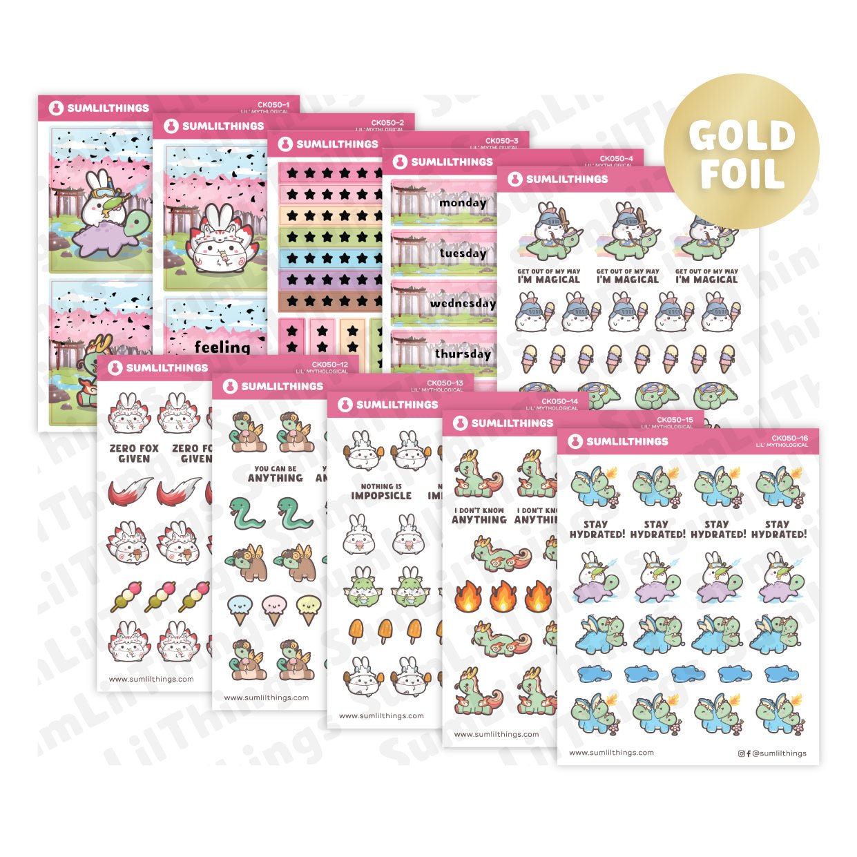 Decorative Kit - Lil' Mythological (10 Pages) - SumLilThings