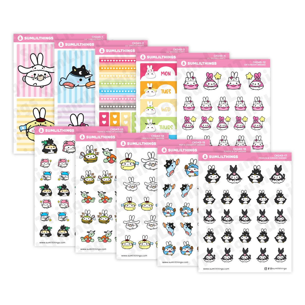 Decorative Kit - Lil' Onesies Party (10 Pages) - SumLilThings