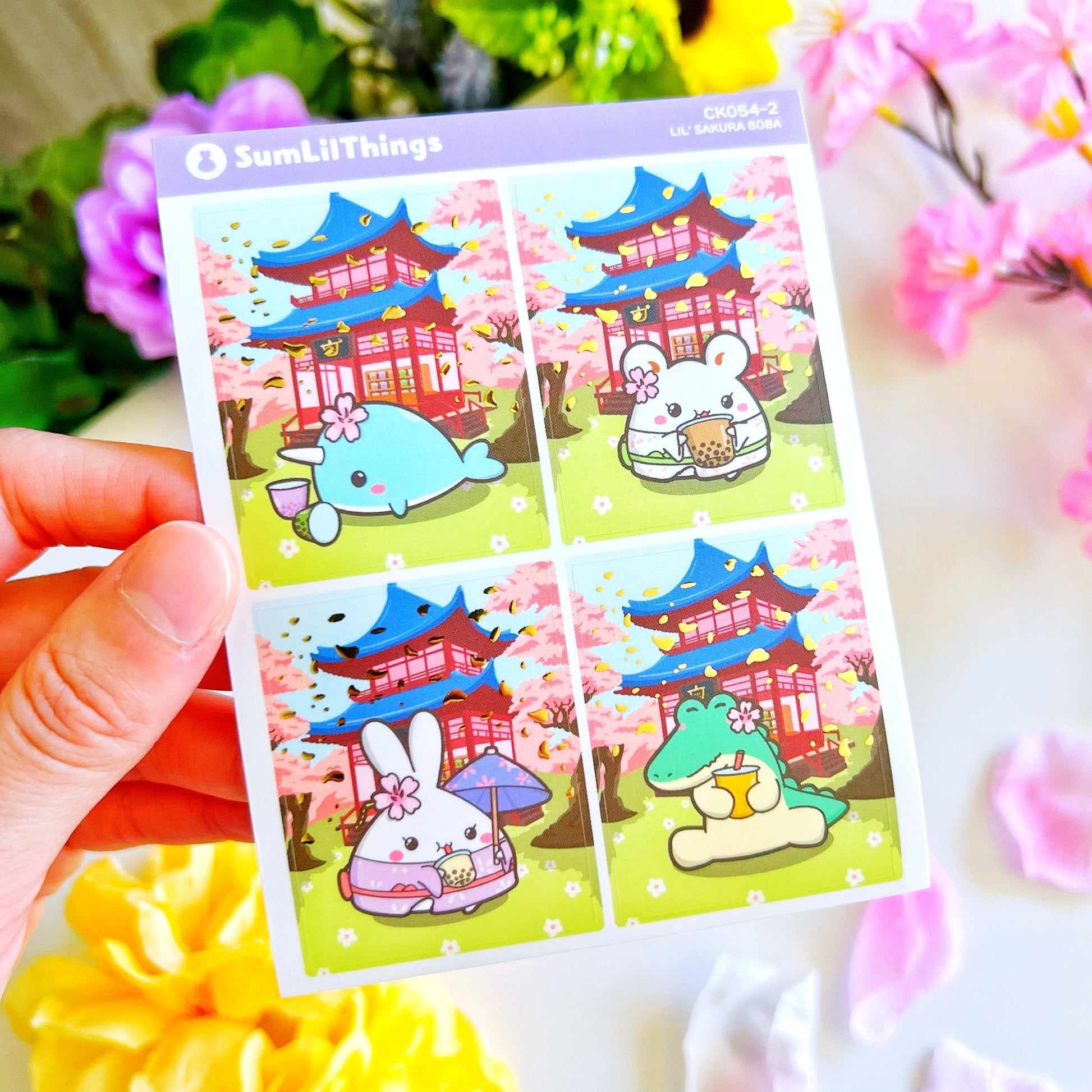 Decorative Kit - Lil' Sakura Boba (10 Pages) - SumLilThings