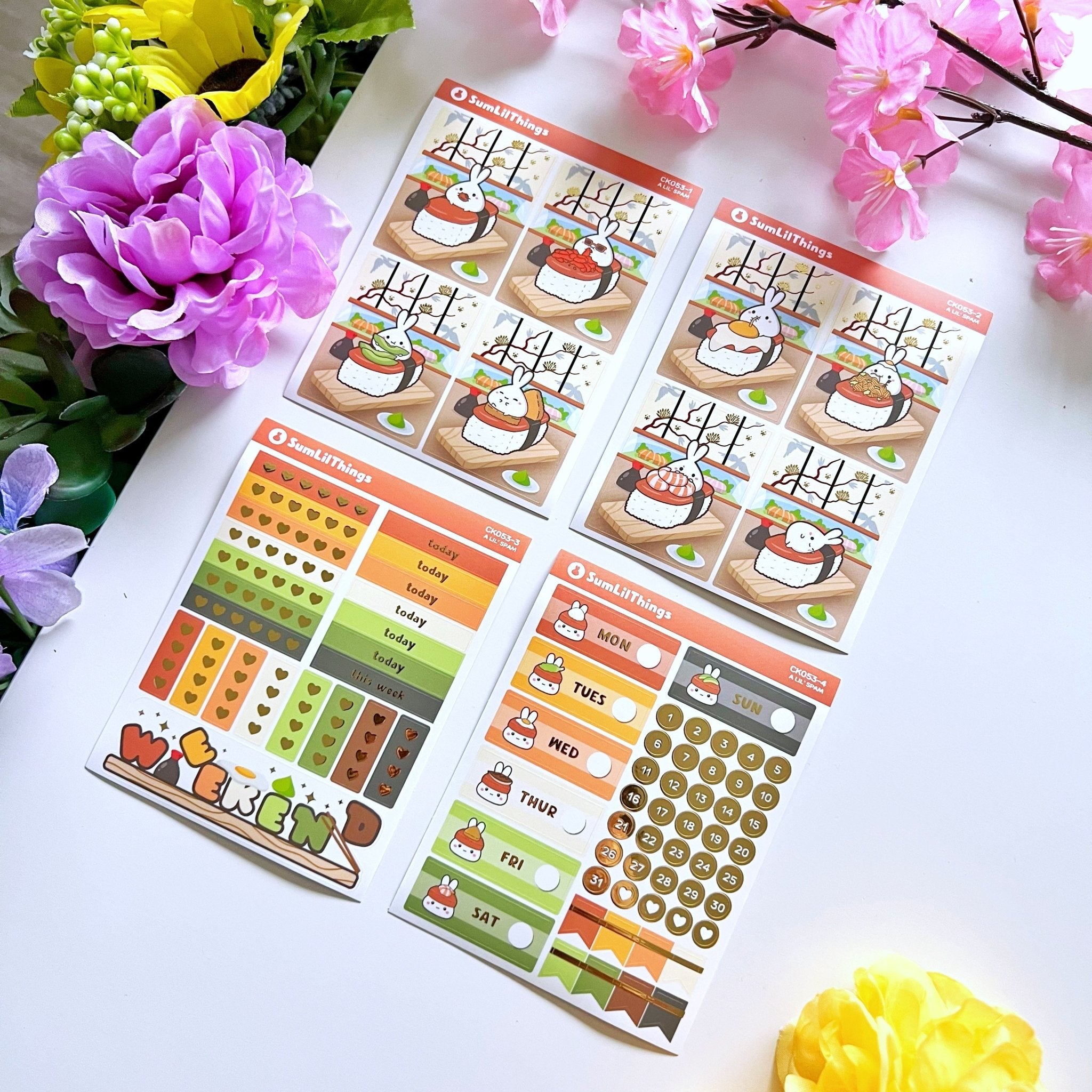Decorative Kit - Lil&#39; Spam Musubi (10 Pages) - SumLilThings