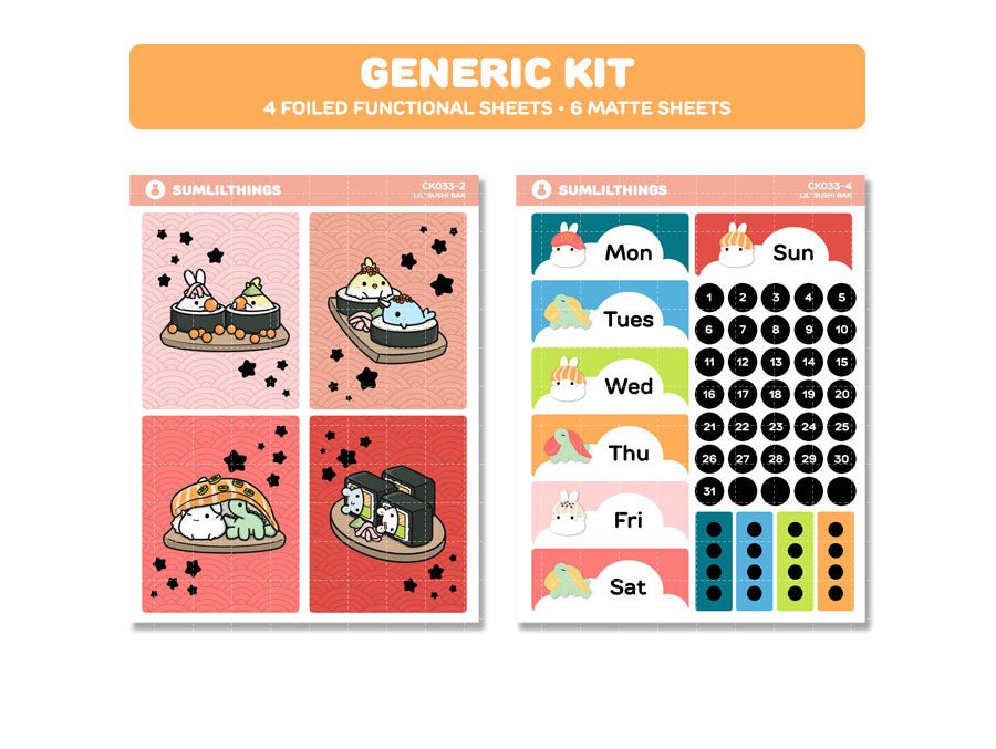 Decorative Kit - Lil&#39; Sushi Bar (10 Pages) - SumLilThings