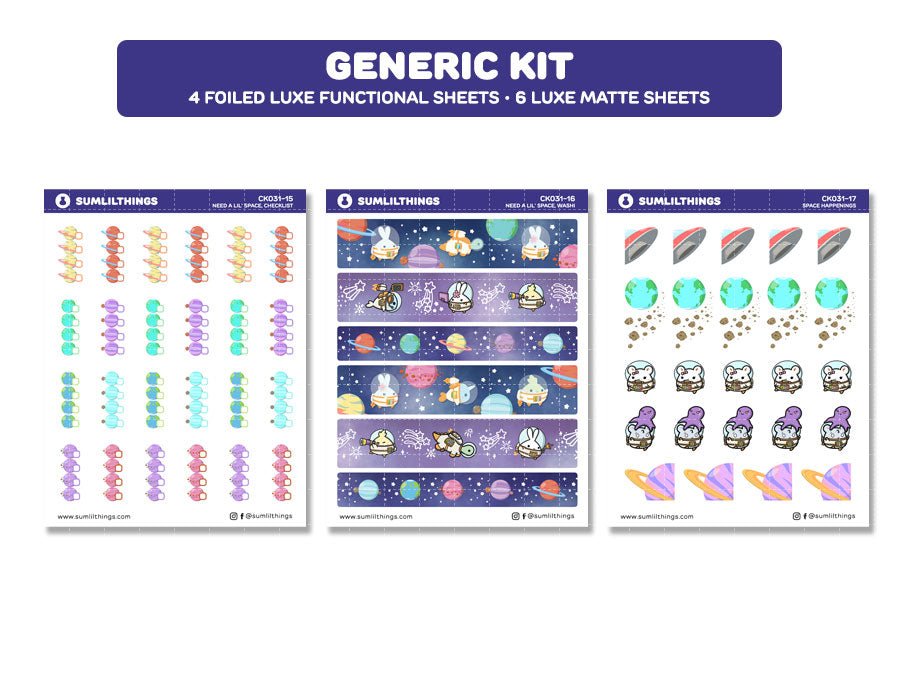 Decorative Kit - Need A Lil' Space (10 Pages) - SumLilThings