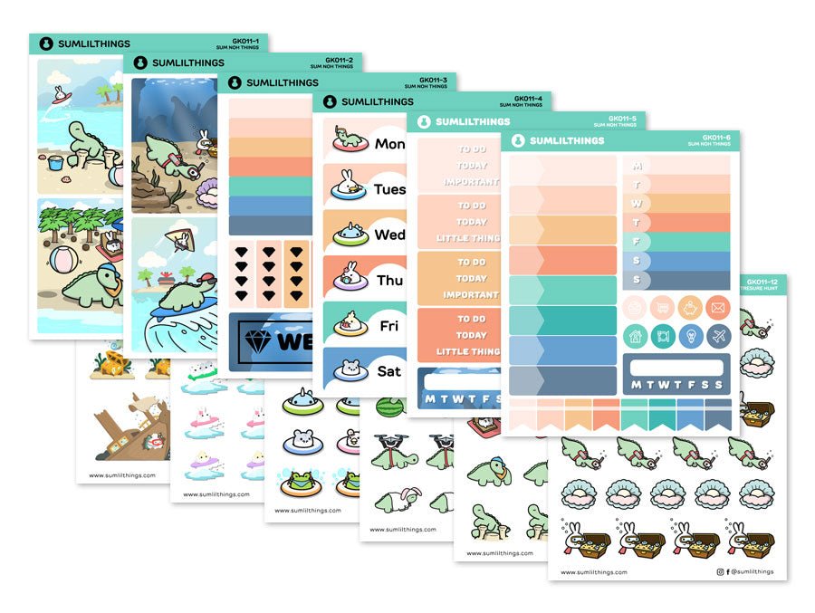 Decorative Kit - SumNohThings (12 Pages) - Gold Foil - SumLilThings