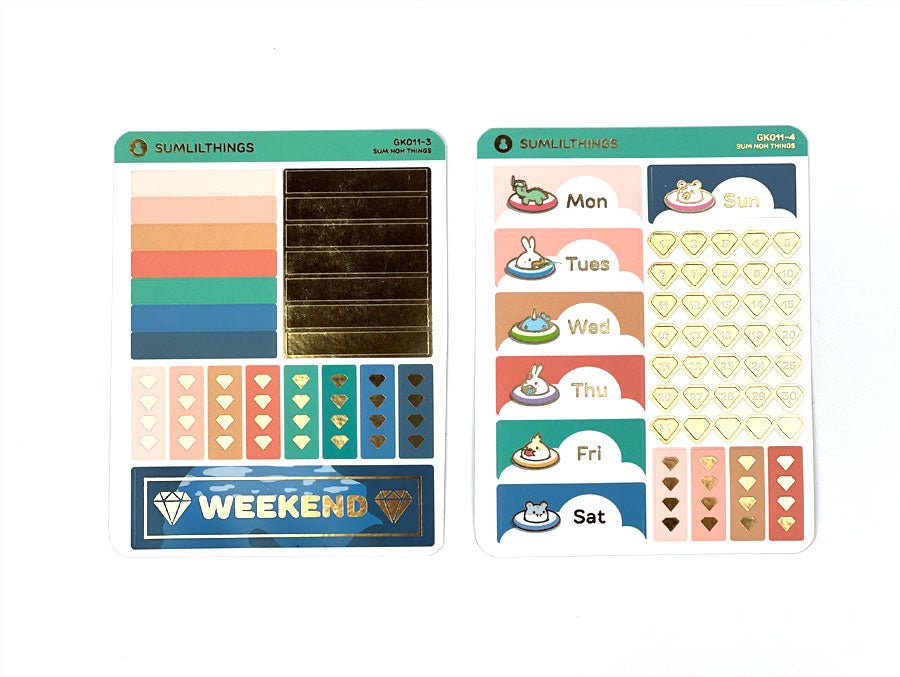 Decorative Kit - SumNohThings (12 Pages) - Gold Foil - SumLilThings