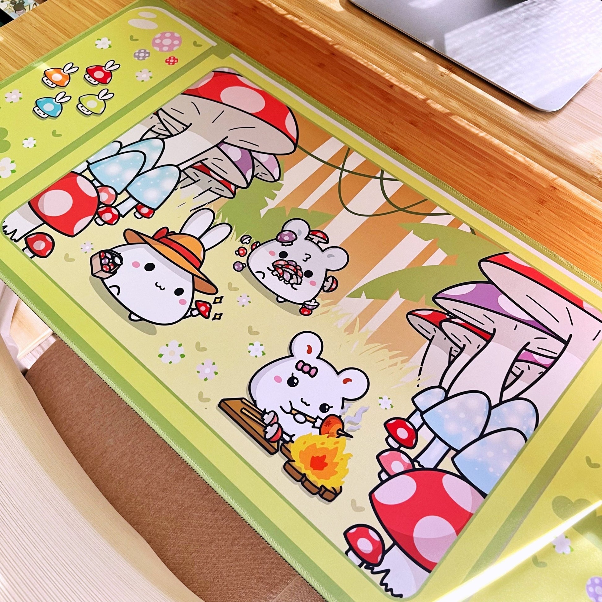 Desk Mat - Mushroom Forest Switch (90cm x 40cm) - SumLilThings