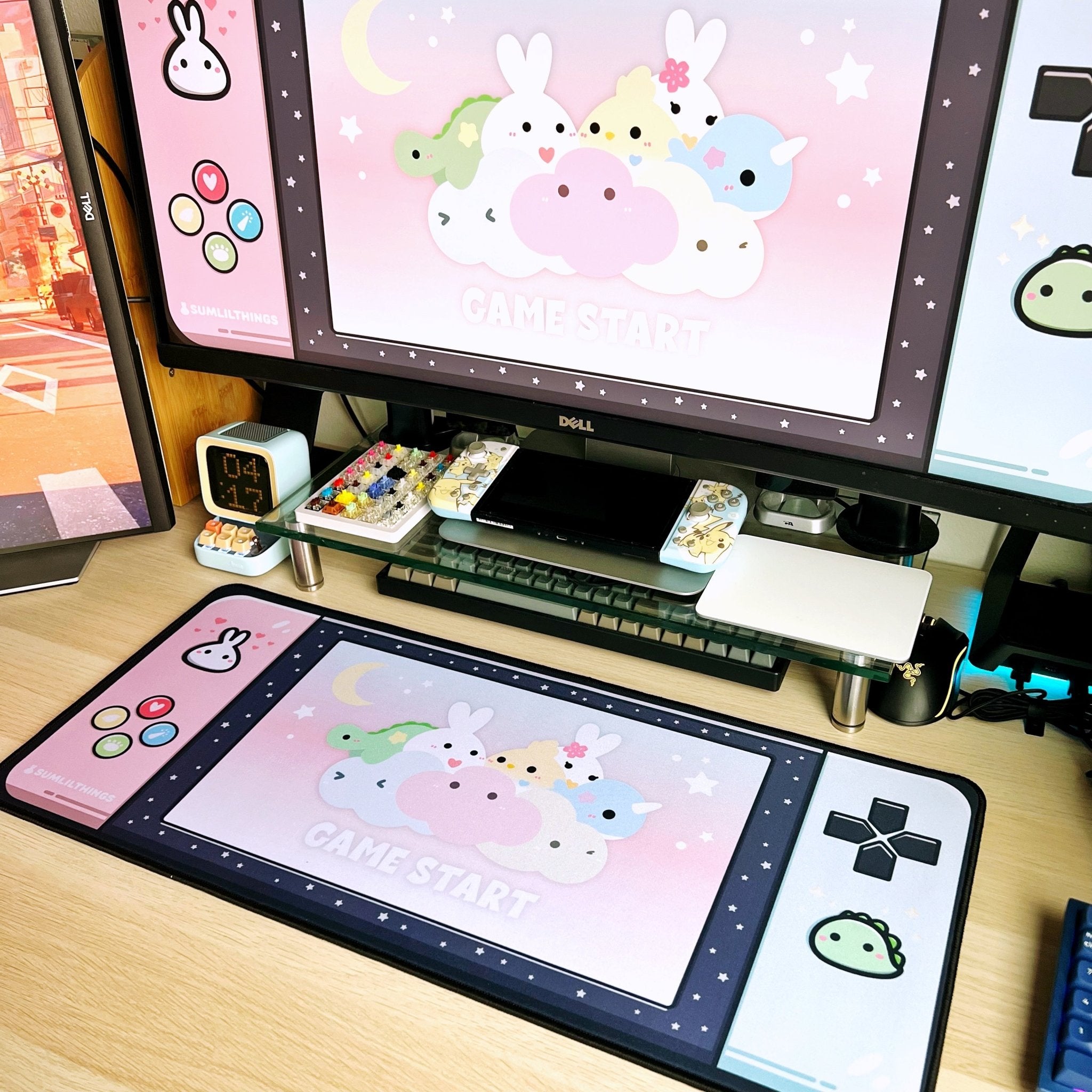 Desk Mat - Nintendo Switch (11.8" x 27.6") - SumLilThings