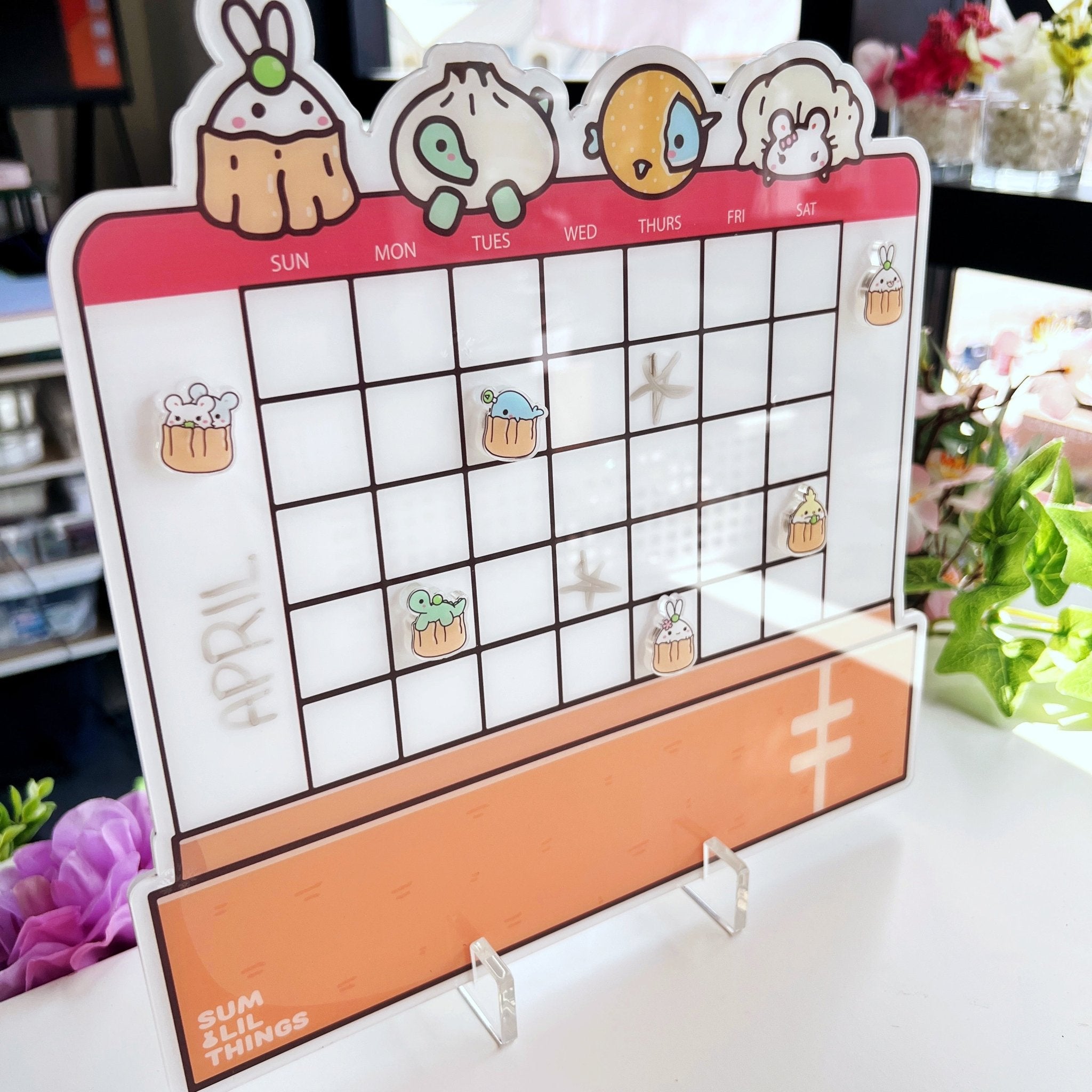 Dimsum Acrylic Desktop Calendar with Magnets - SumLilThings