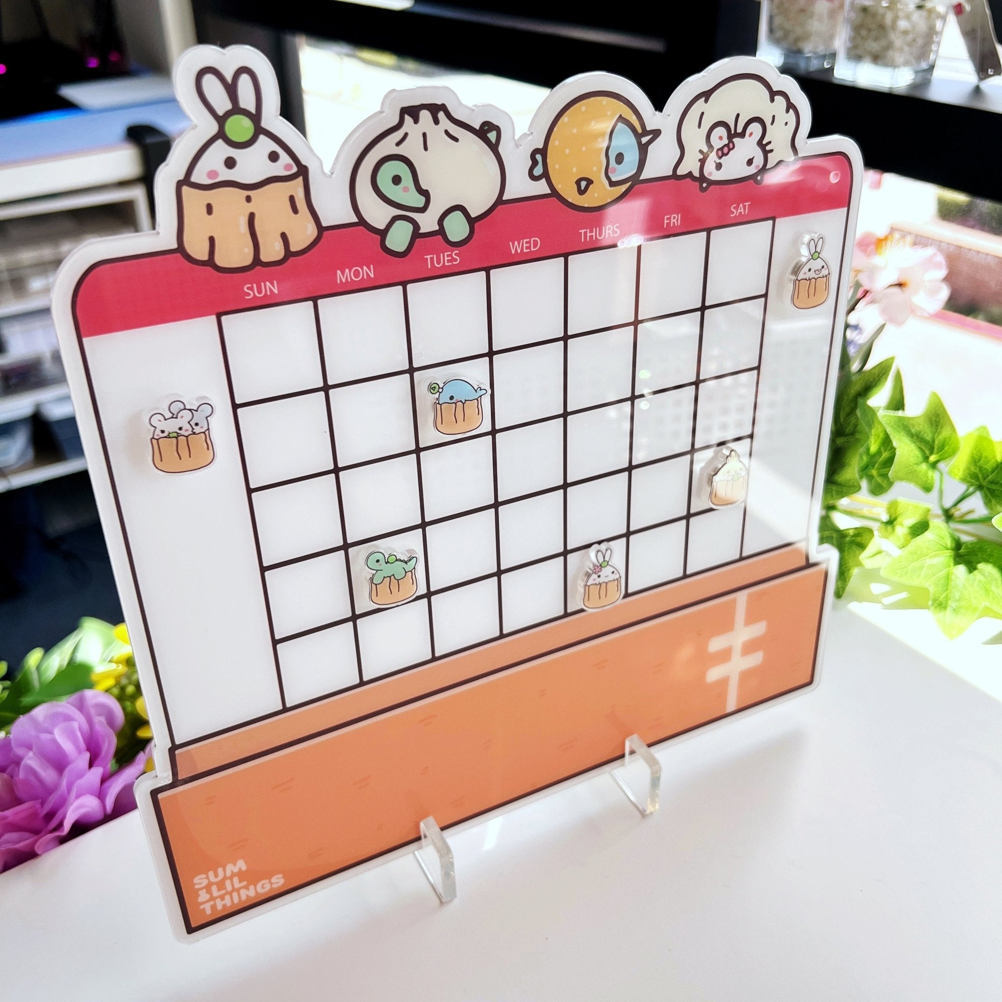 Dimsum Acrylic Desktop Calendar with Magnets - SumLilThings