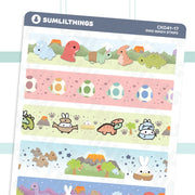 Dinoh Washi Strips Stickers - SumLilThings