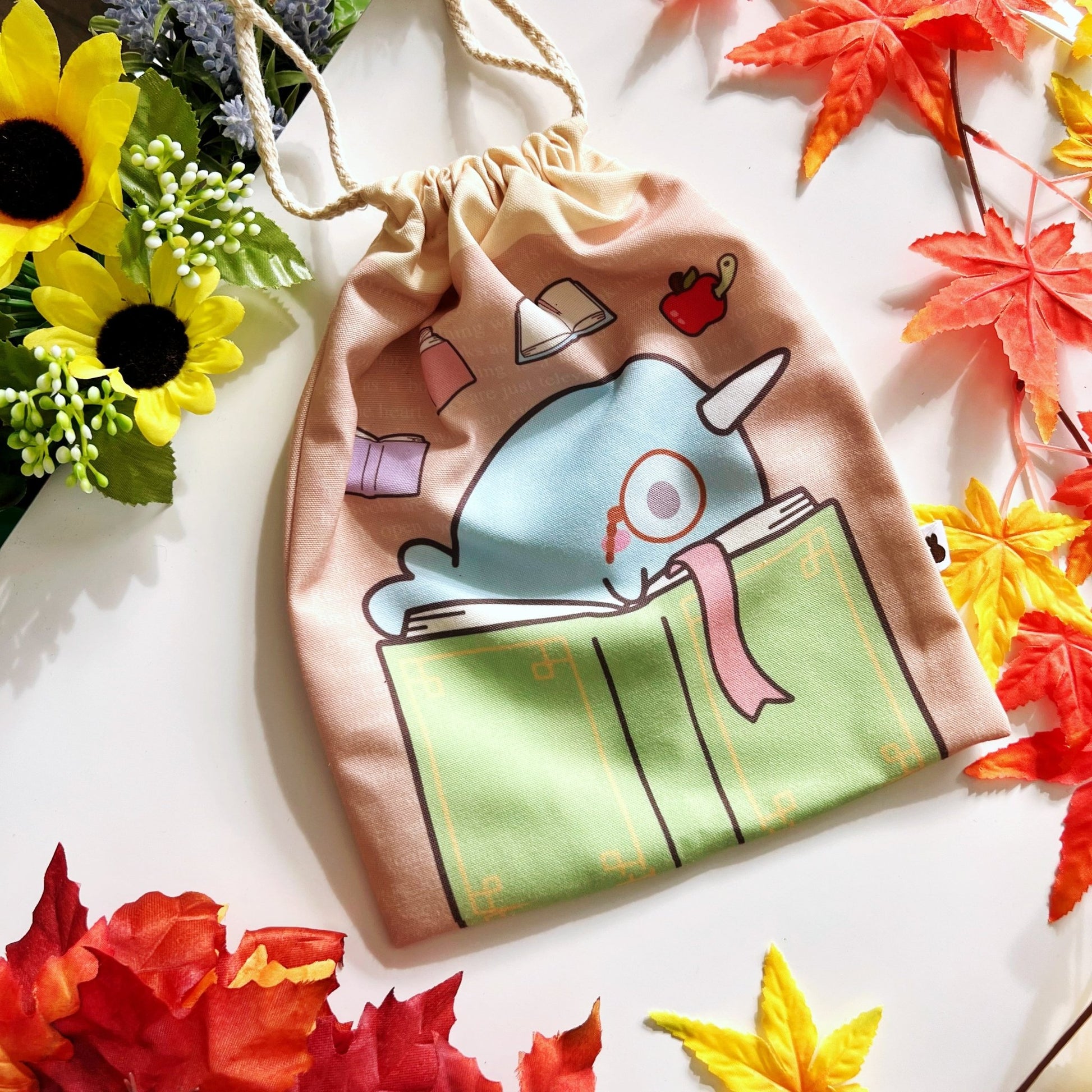 Drawstring Bag - Narnar's Books - SumLilThings