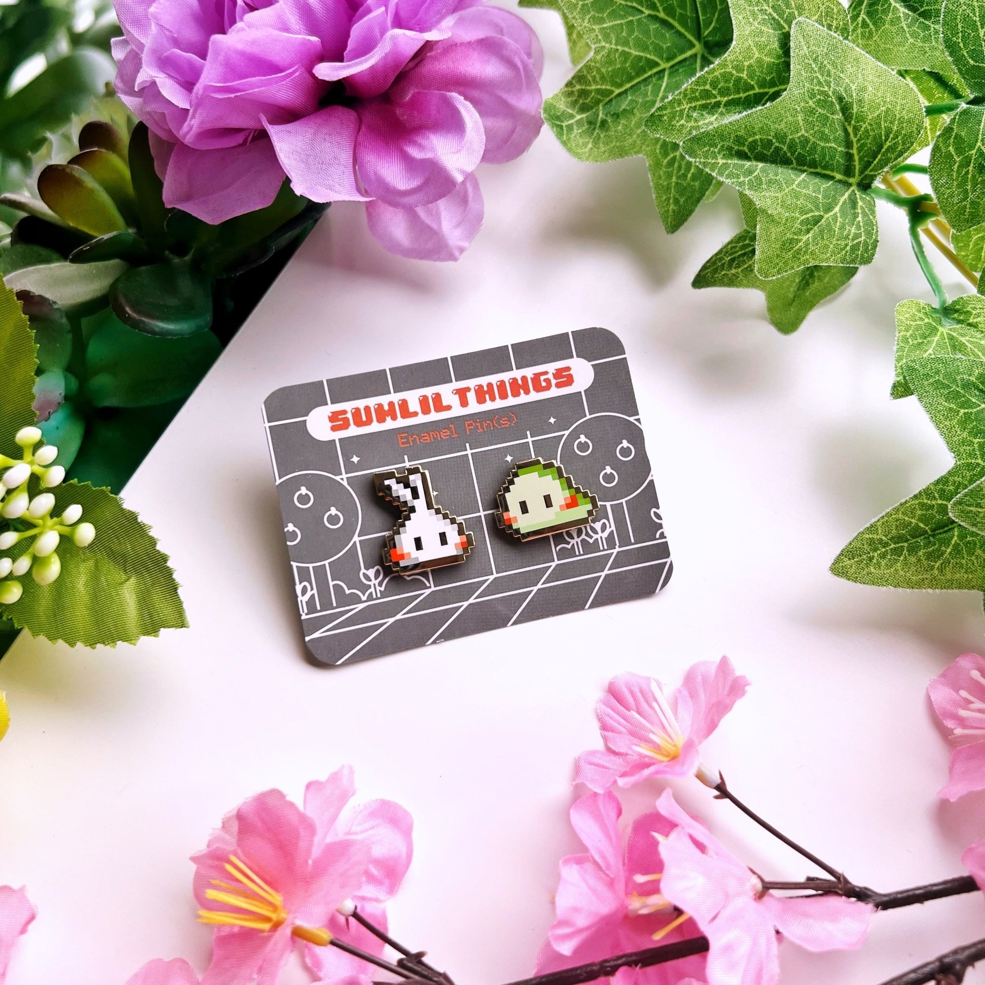 Enamel Pin - 8Bit Misfits (Lil & Nohnoh) - SumLilThings