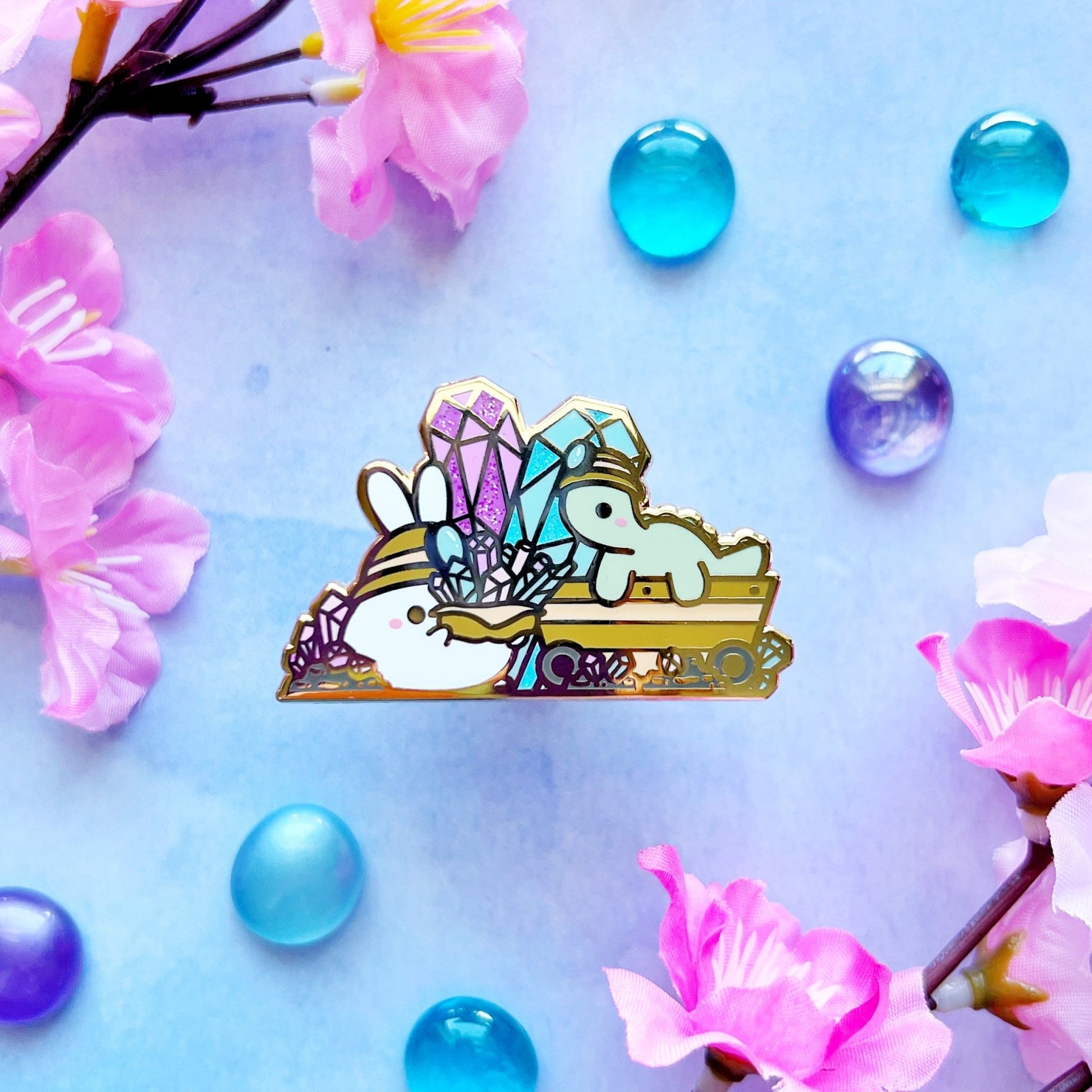 Enamel Pin - Crystal Mining - SumLilThings