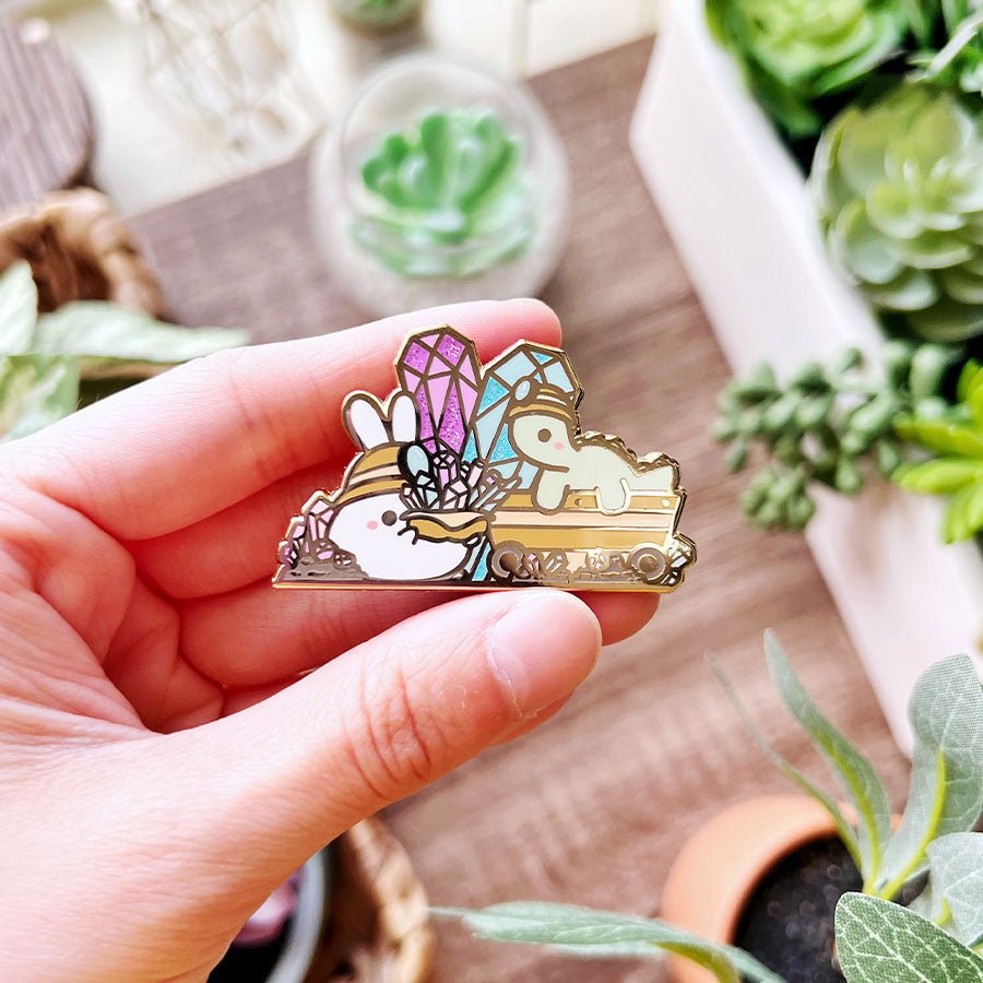 Enamel Pin - Crystal Mining - SumLilThings