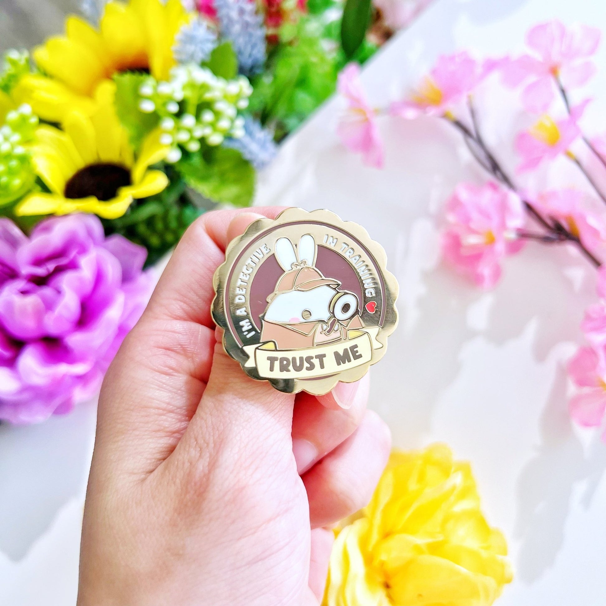 Enamel Pin - Detective in Training Badge - SumLilThings