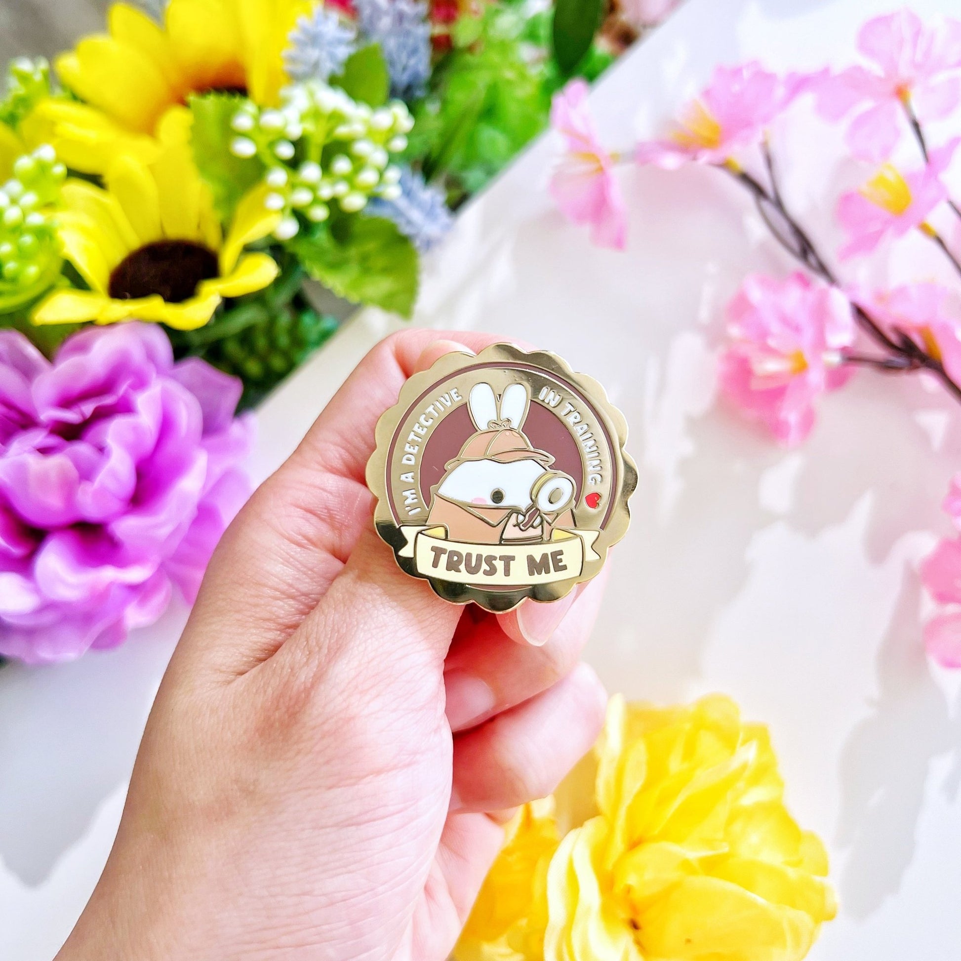 Enamel Pin - Detective in Training Badge - SumLilThings