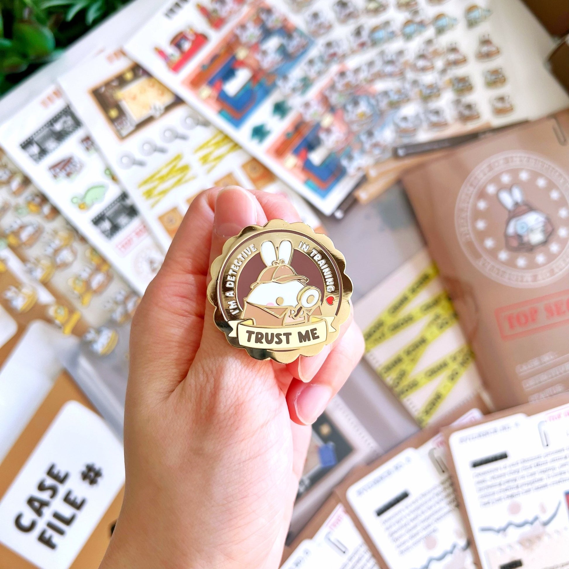 Enamel Pin - Detective in Training Badge - SumLilThings