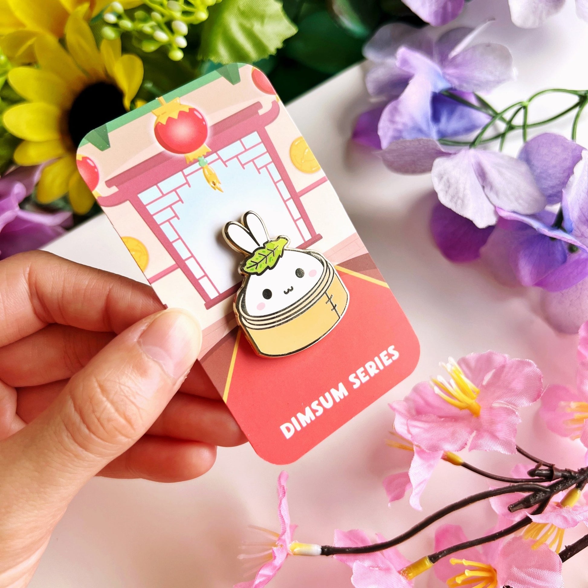 Enamel Pin - Dimsum Lil Steamer - SumLilThings