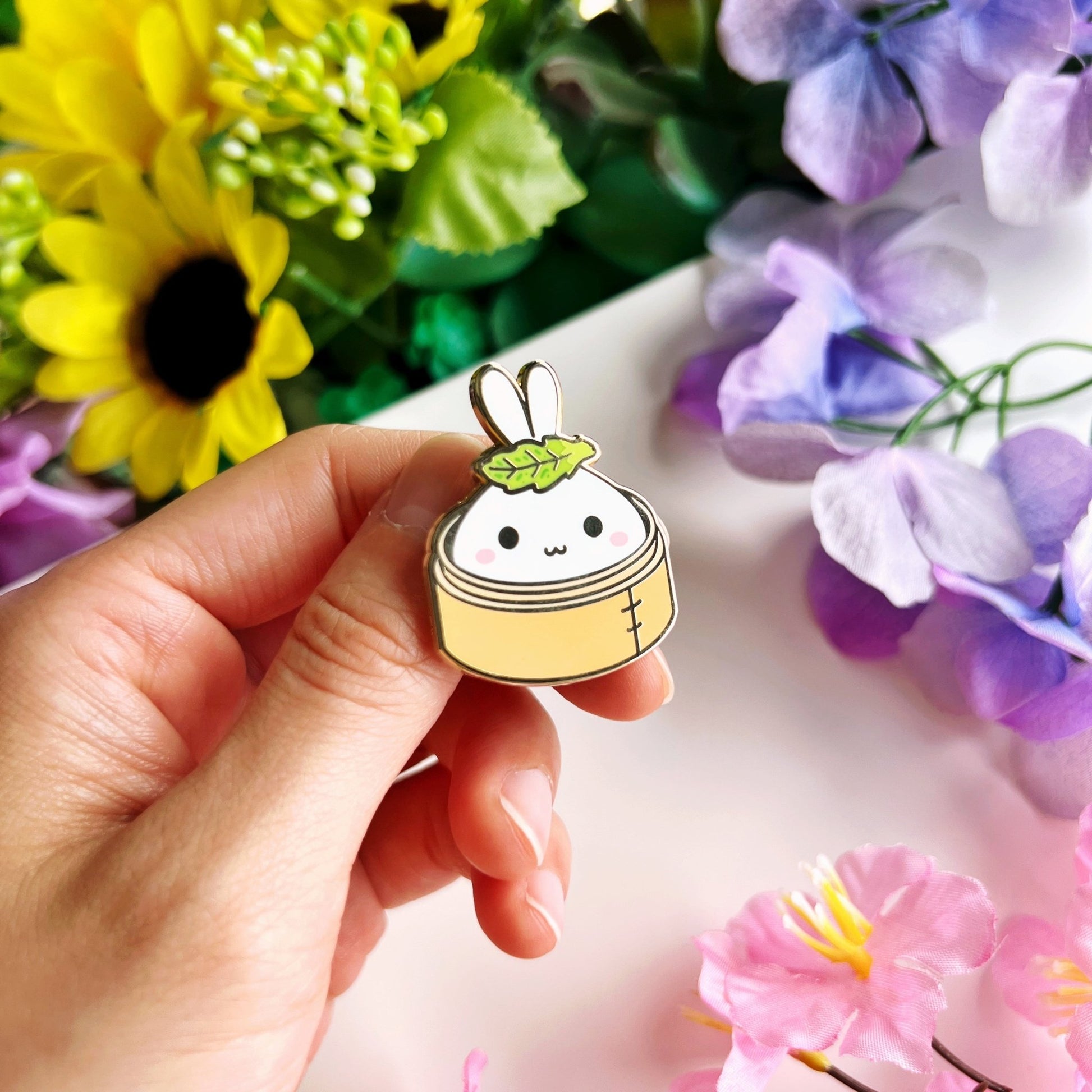 Enamel Pin - Dimsum Lil Steamer - SumLilThings