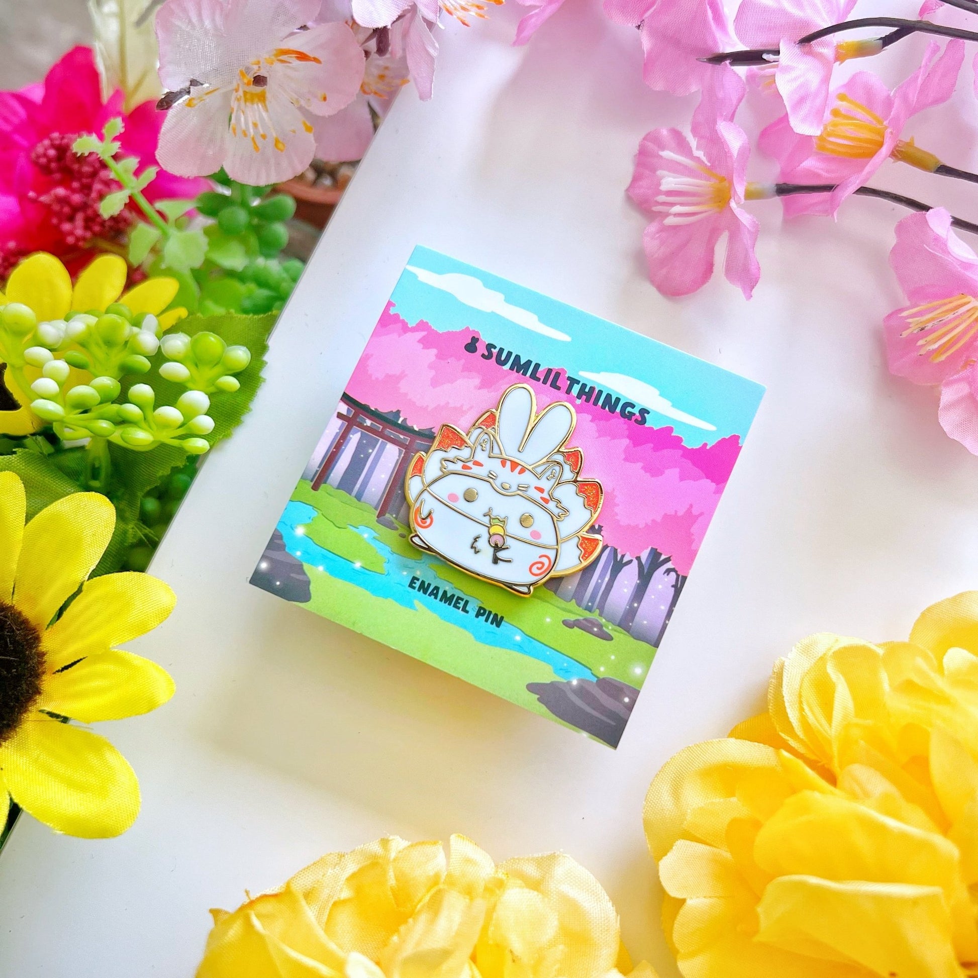 Enamel Pin - Kitsune Lil - SumLilThings