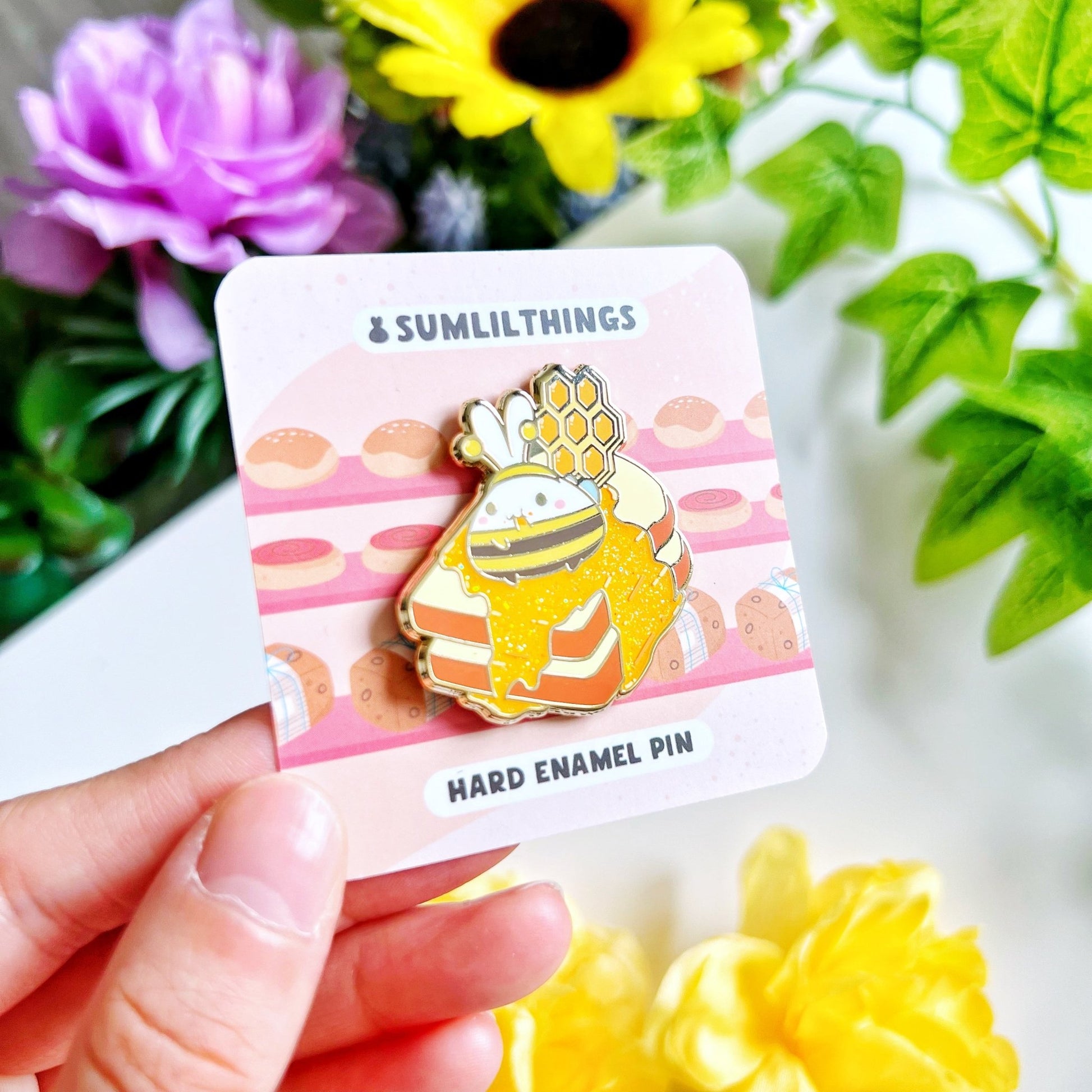 Enamel Pin - Lil' Honey Toast - SumLilThings