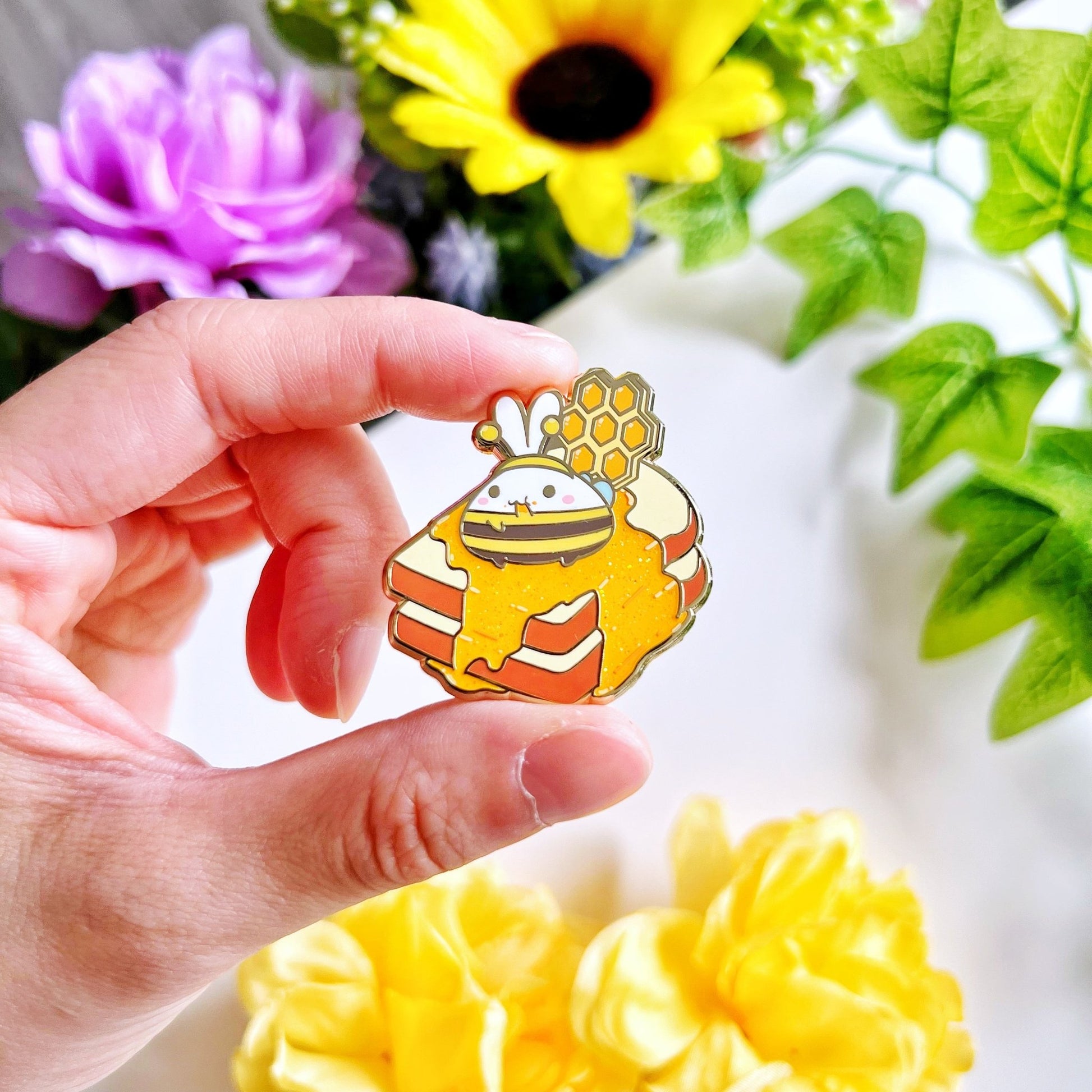 Enamel Pin - Lil' Honey Toast - SumLilThings