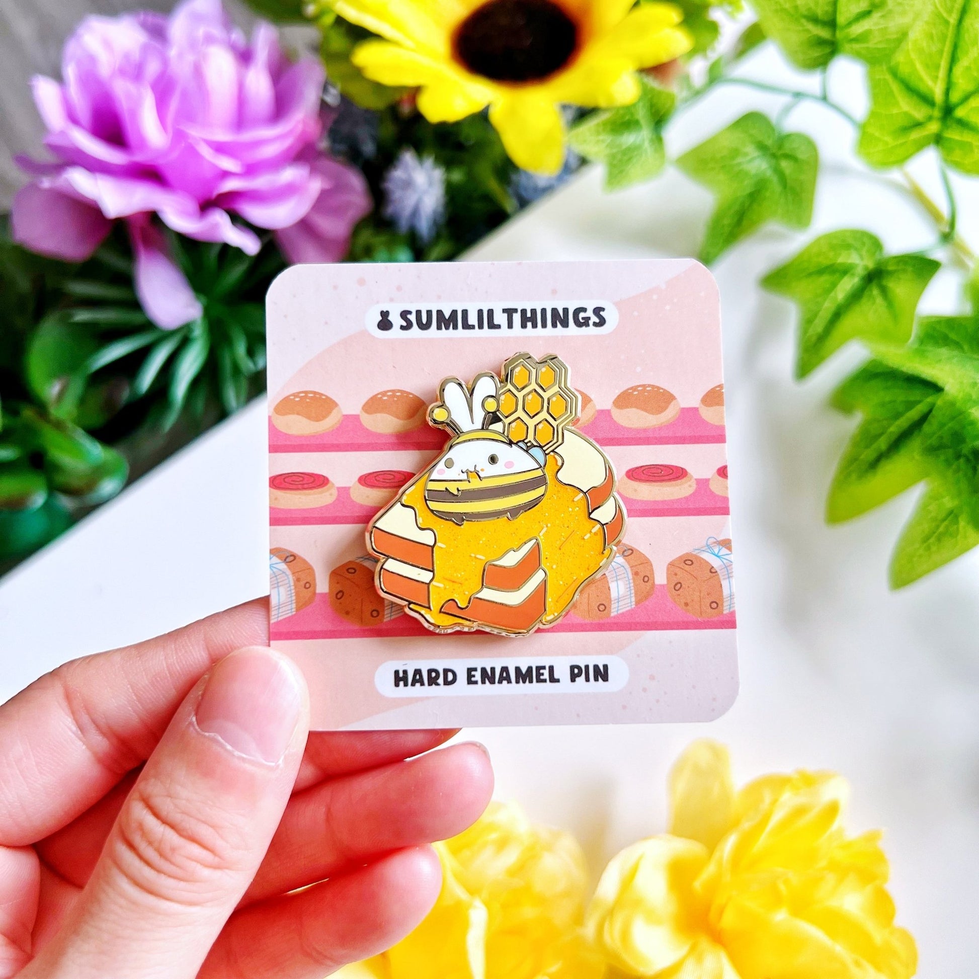Enamel Pin - Lil' Honey Toast - SumLilThings
