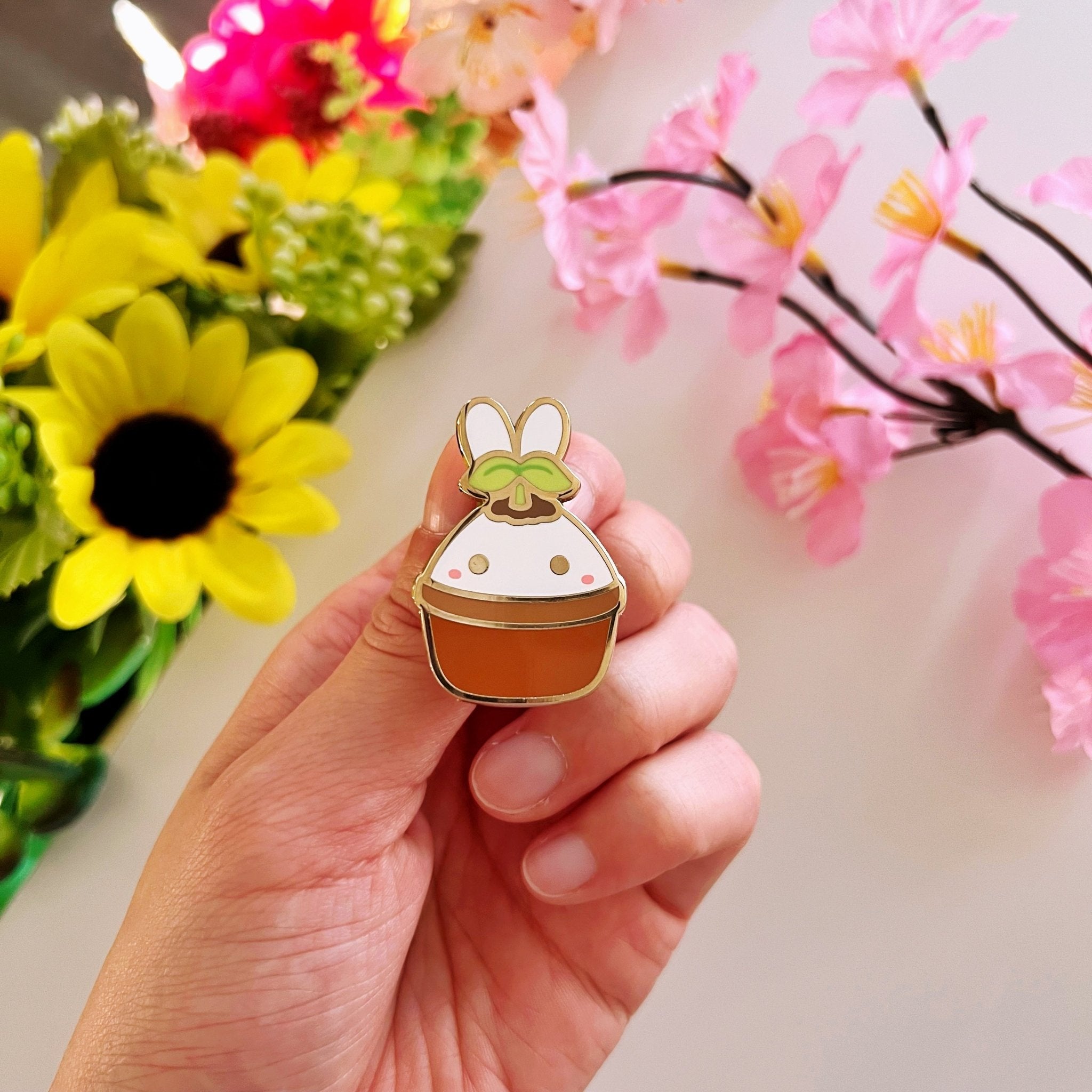 Enamel Pin - Lil&#39; Potted Plant - SumLilThings