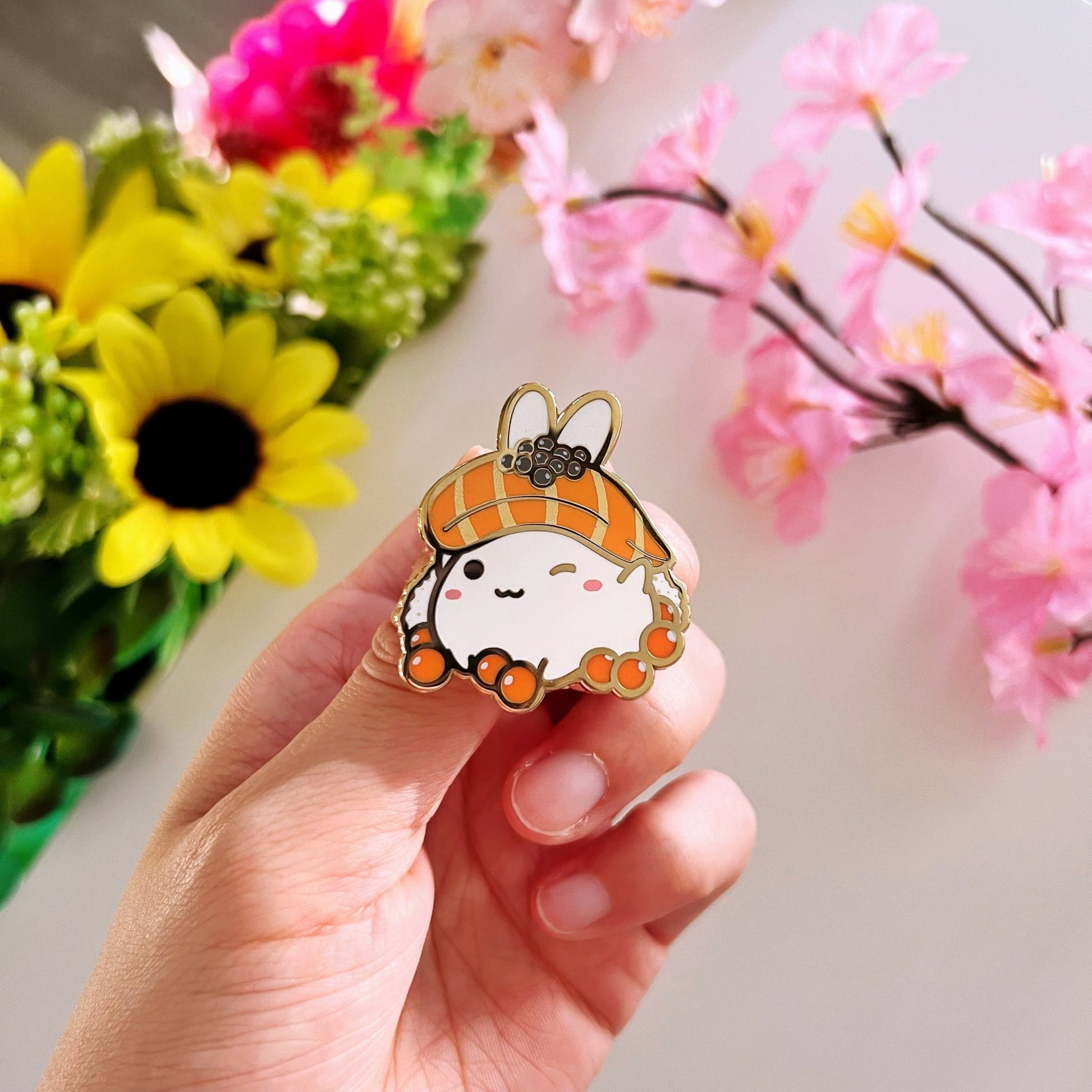 Enamel Pin - Lil' Salmon Sushi - SumLilThings