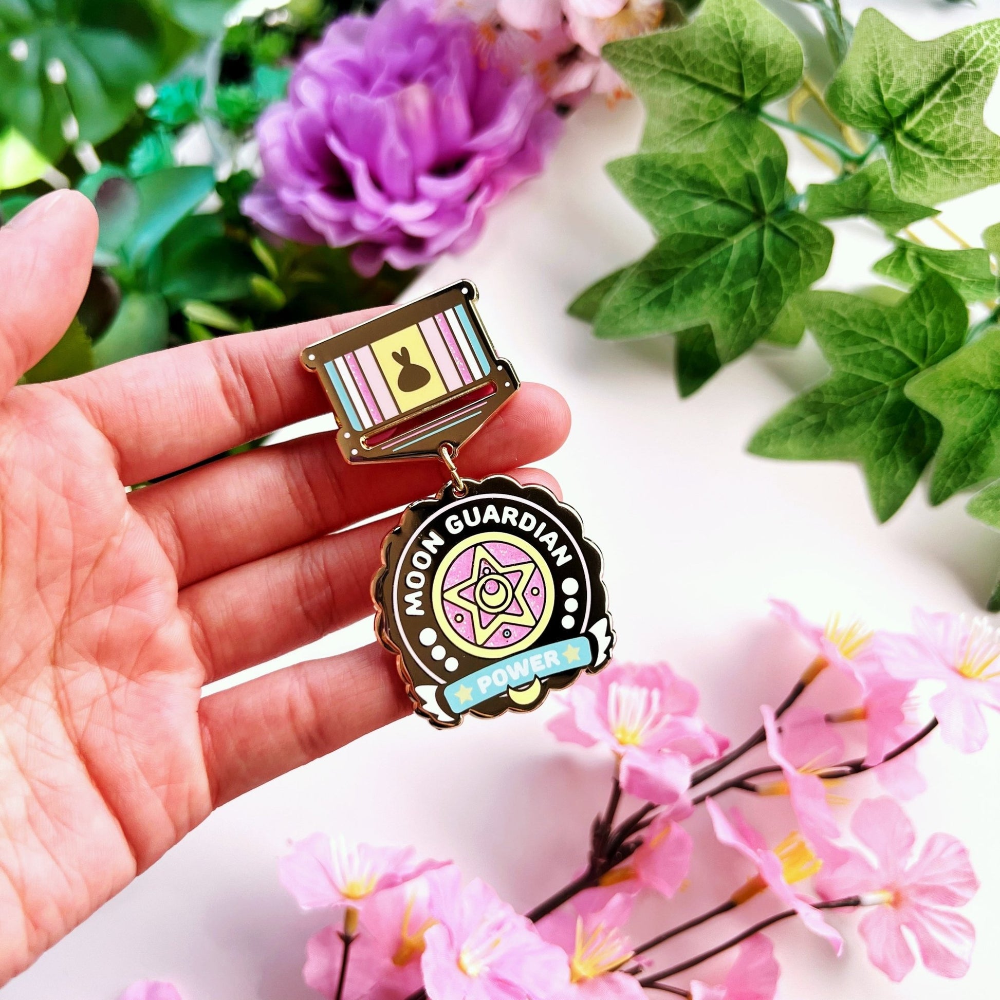 Enamel Pin - Moon Power Badge - SumLilThings