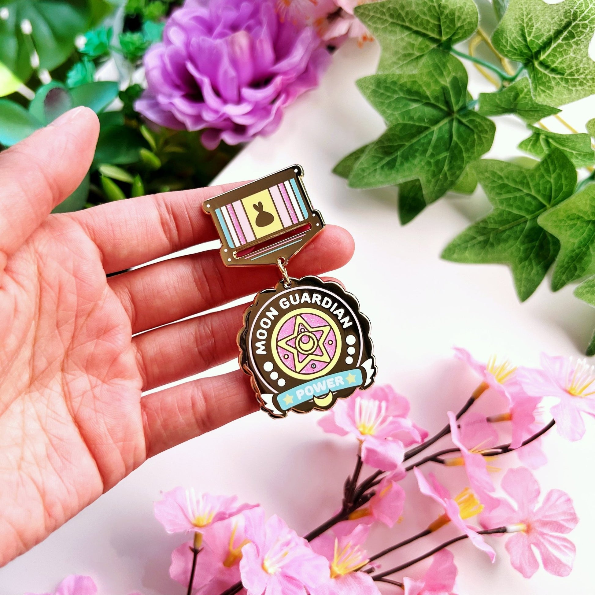 Enamel Pin - Moon Power Badge - SumLilThings