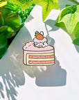 Enamel Pin - Peeking Strawberry Cake (Interactive Slider) - SumLilThings