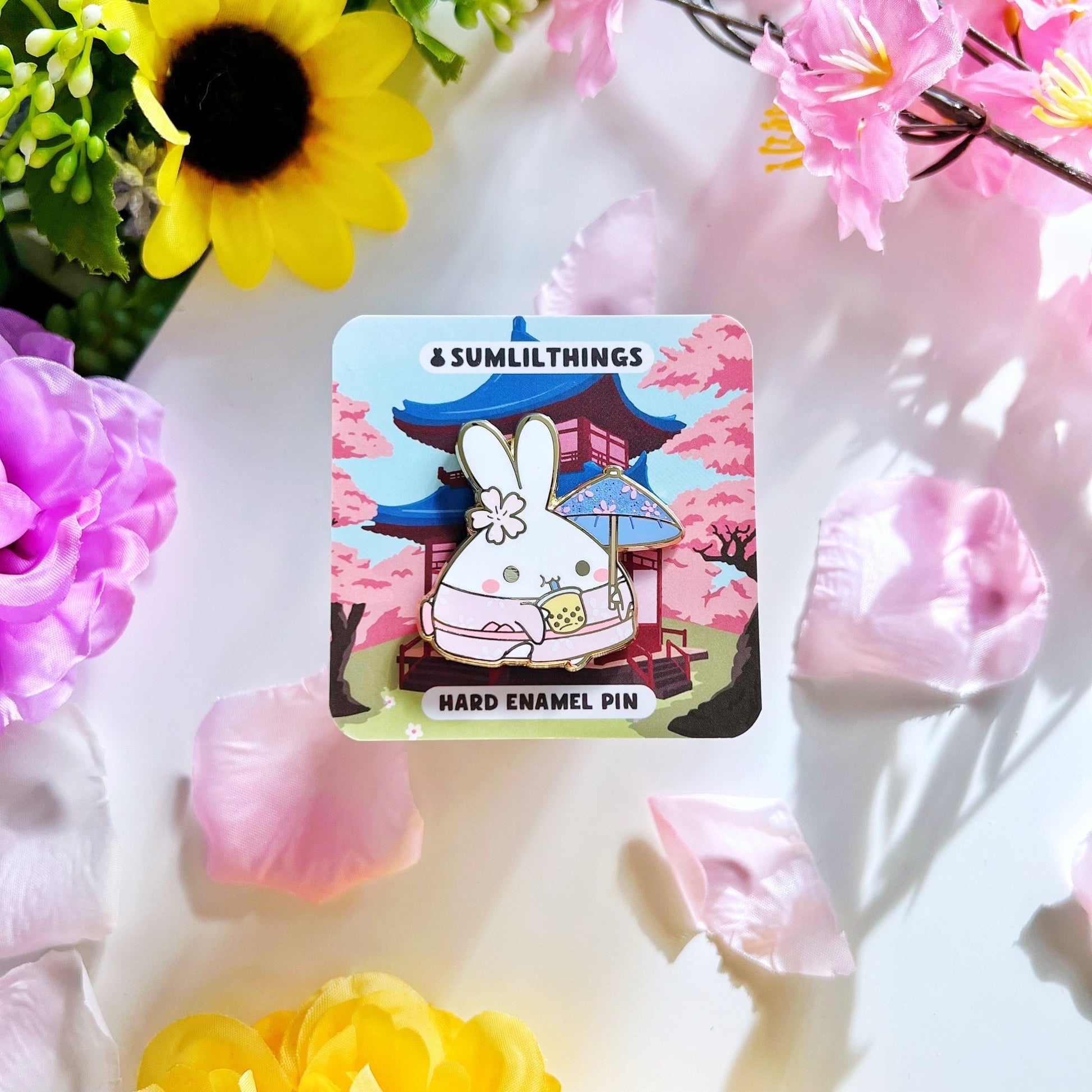 Enamel Pin - Sakura Boba Lil - SumLilThings