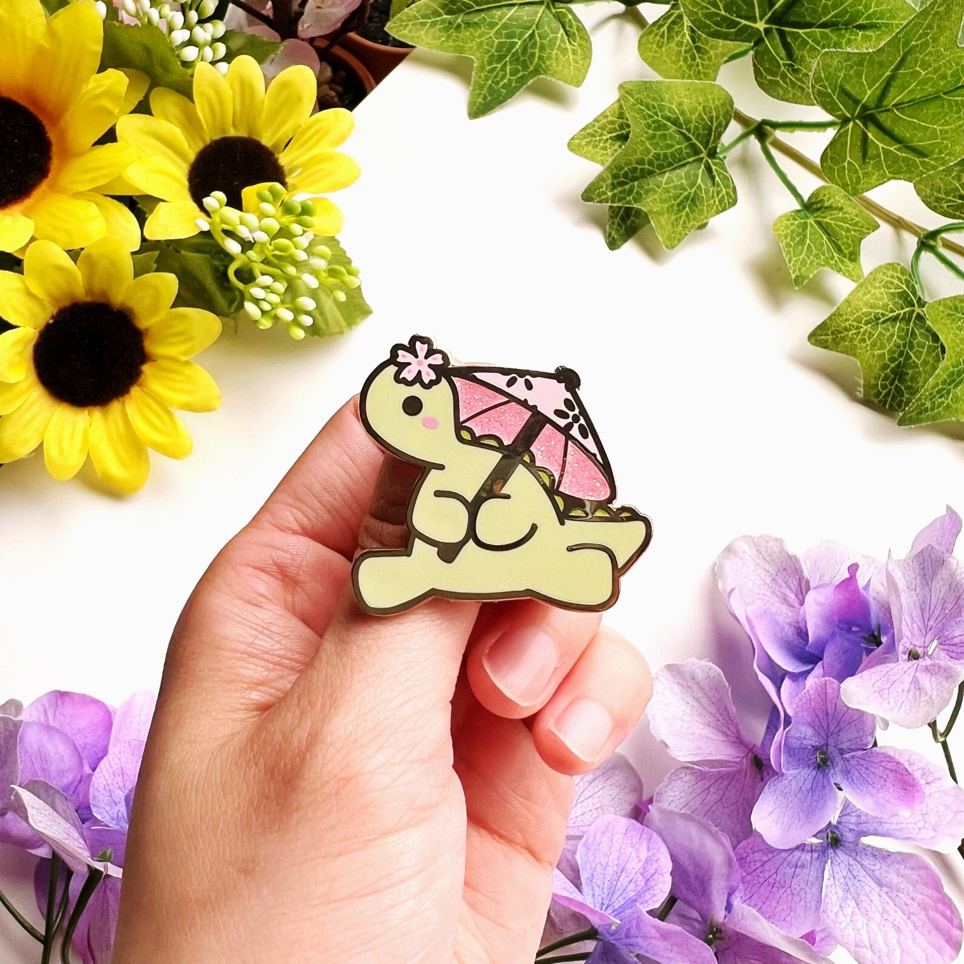 Enamel Pin - Sakura Nohnoh with Umbrella - SumLilThings