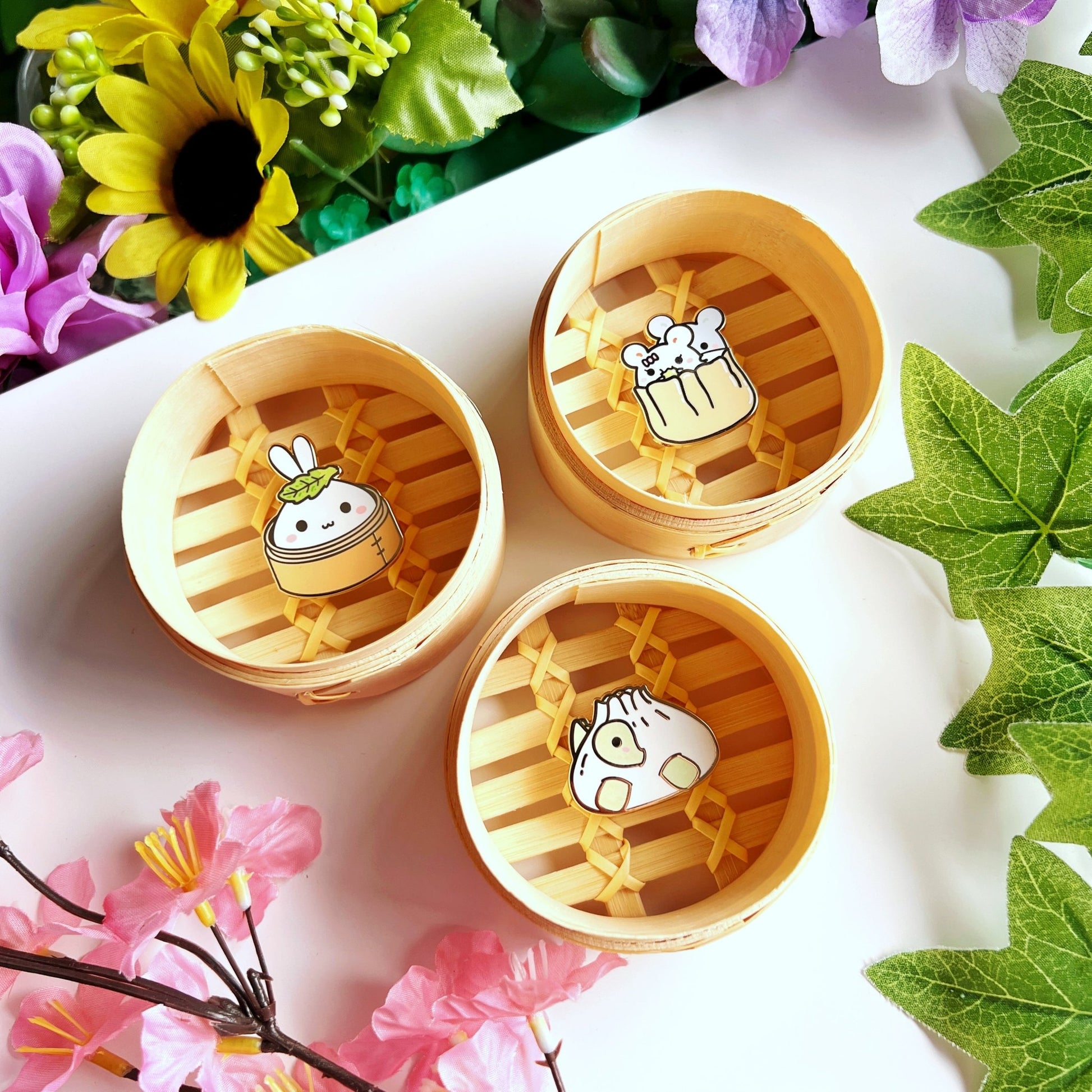 Enamel Pin - Shumai Oatmeal & Cinnamon - SumLilThings