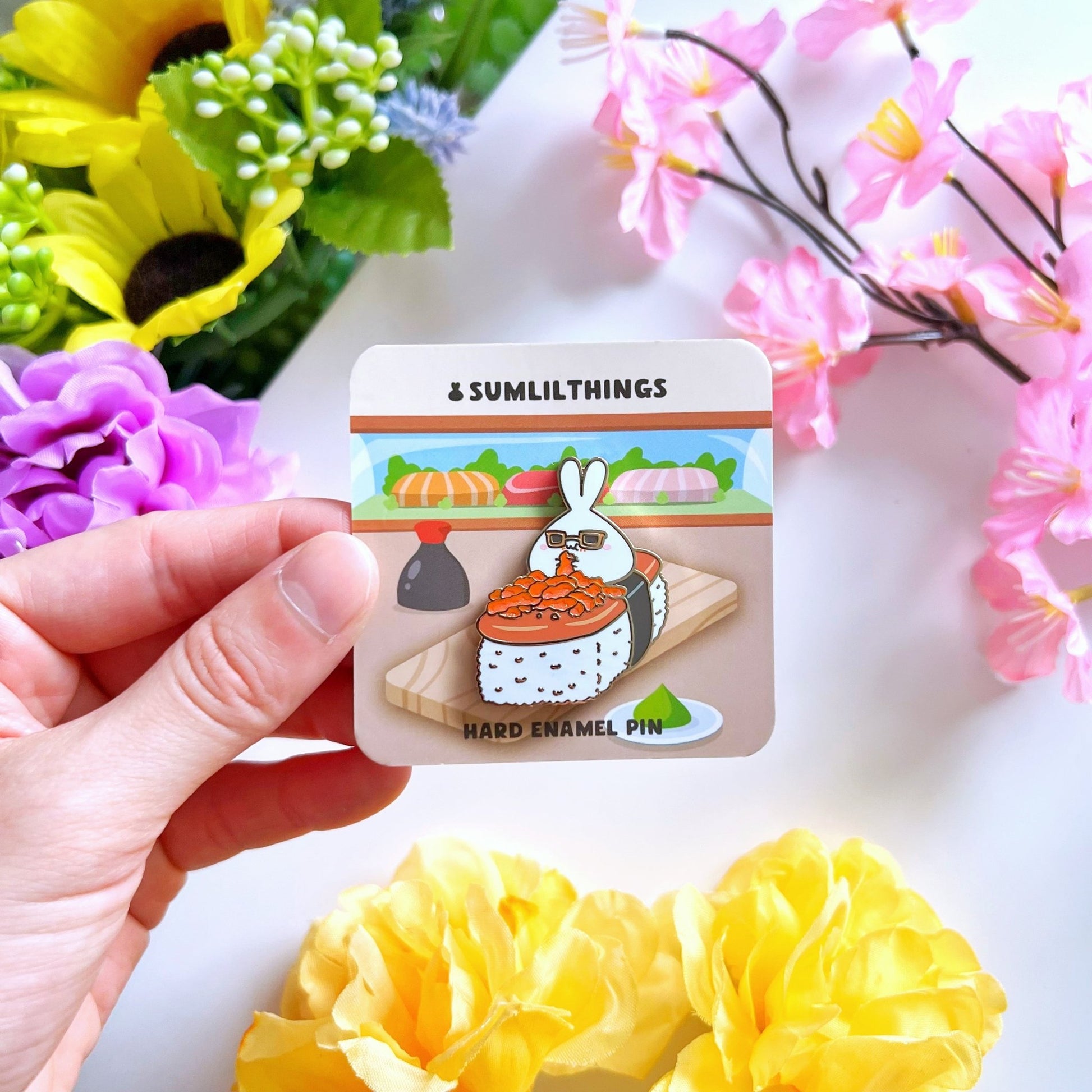 Enamel Pin - Spam Musubi with Hot Cheetos - SumLilThings