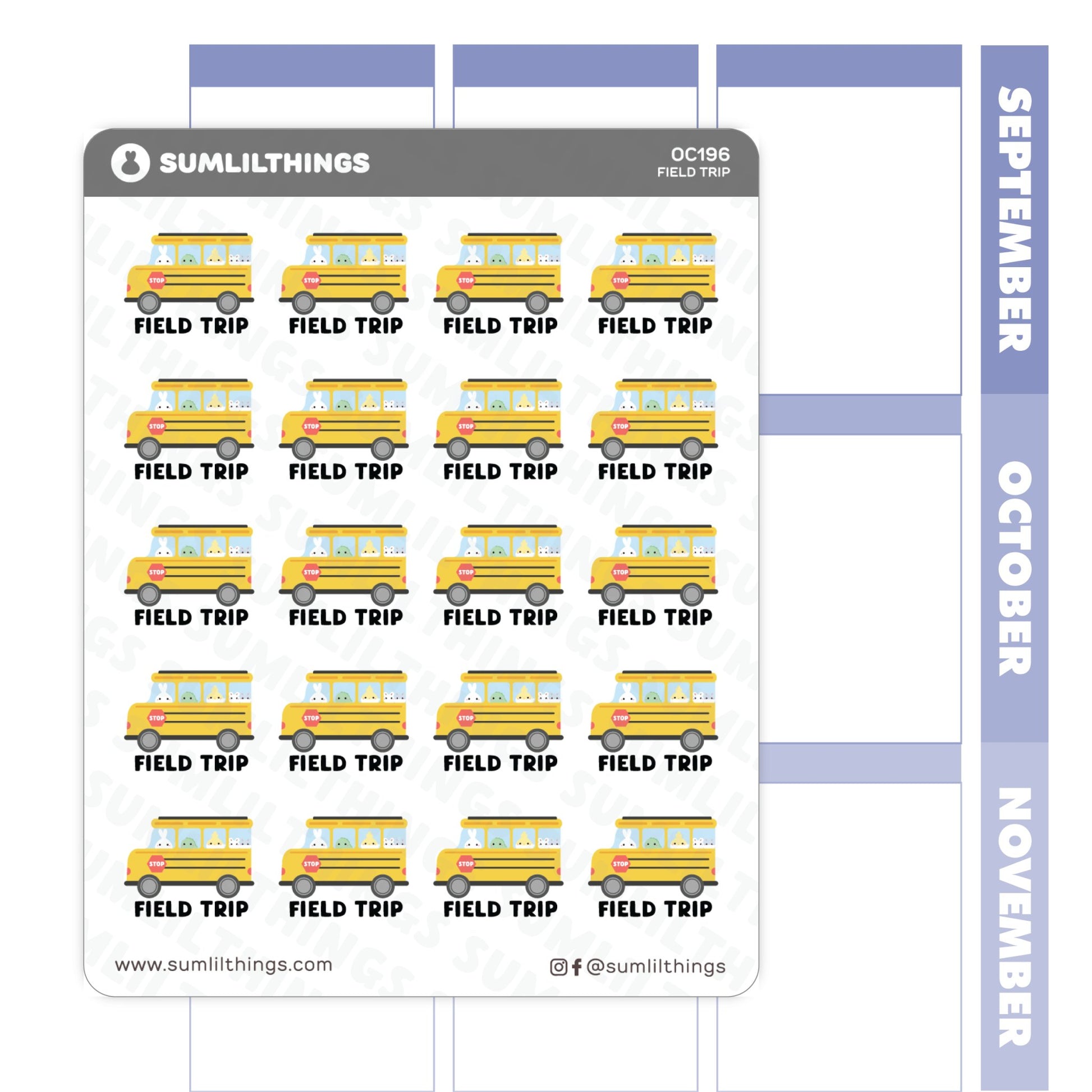 Field Trip Stickers - SumLilThings