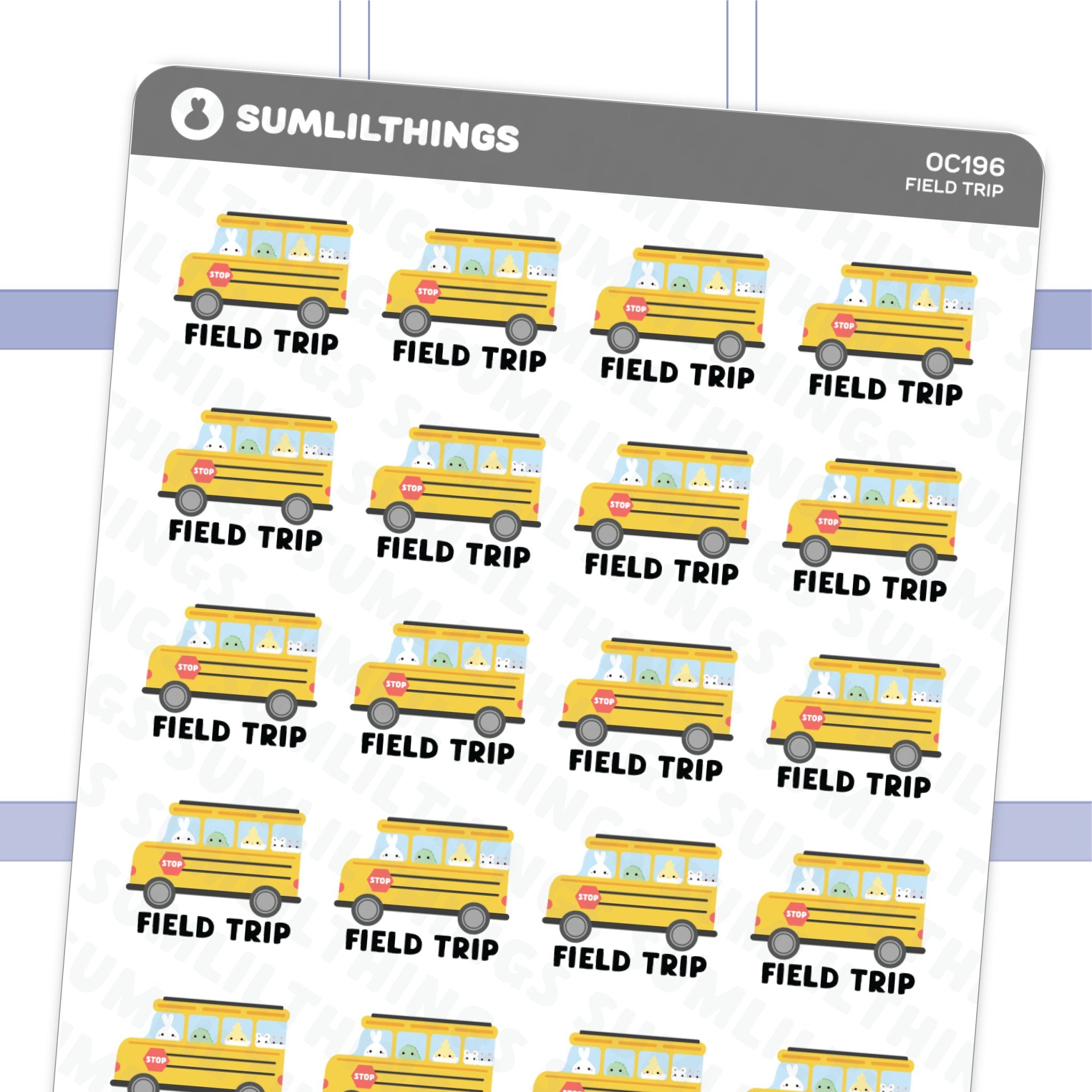 Field Trip Stickers - SumLilThings