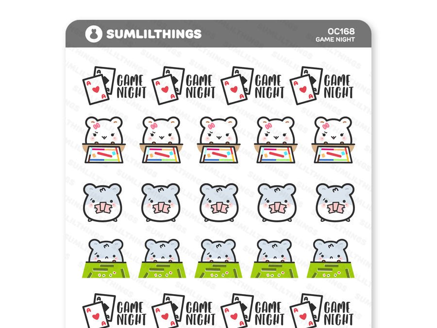 Game Night Stickers - SumLilThings
