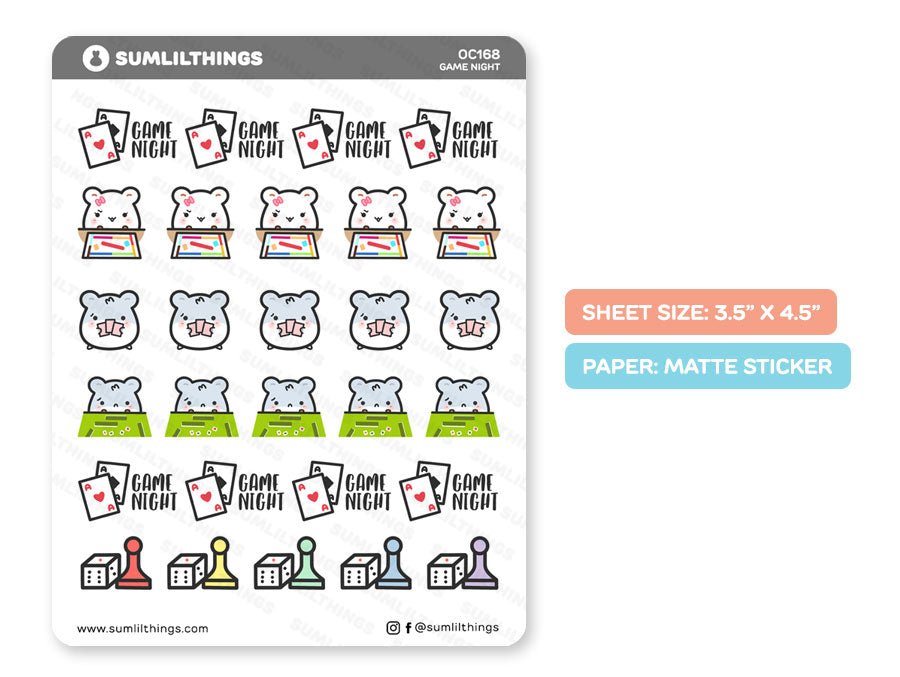 Game Night Stickers - SumLilThings