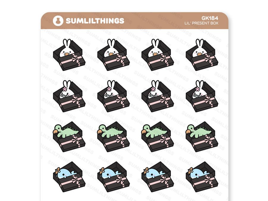 Gift Box // Lil Children&#39;s Game Stickers - SumLilThings