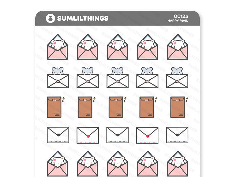 Happy Mail Stickers - SumLilThings