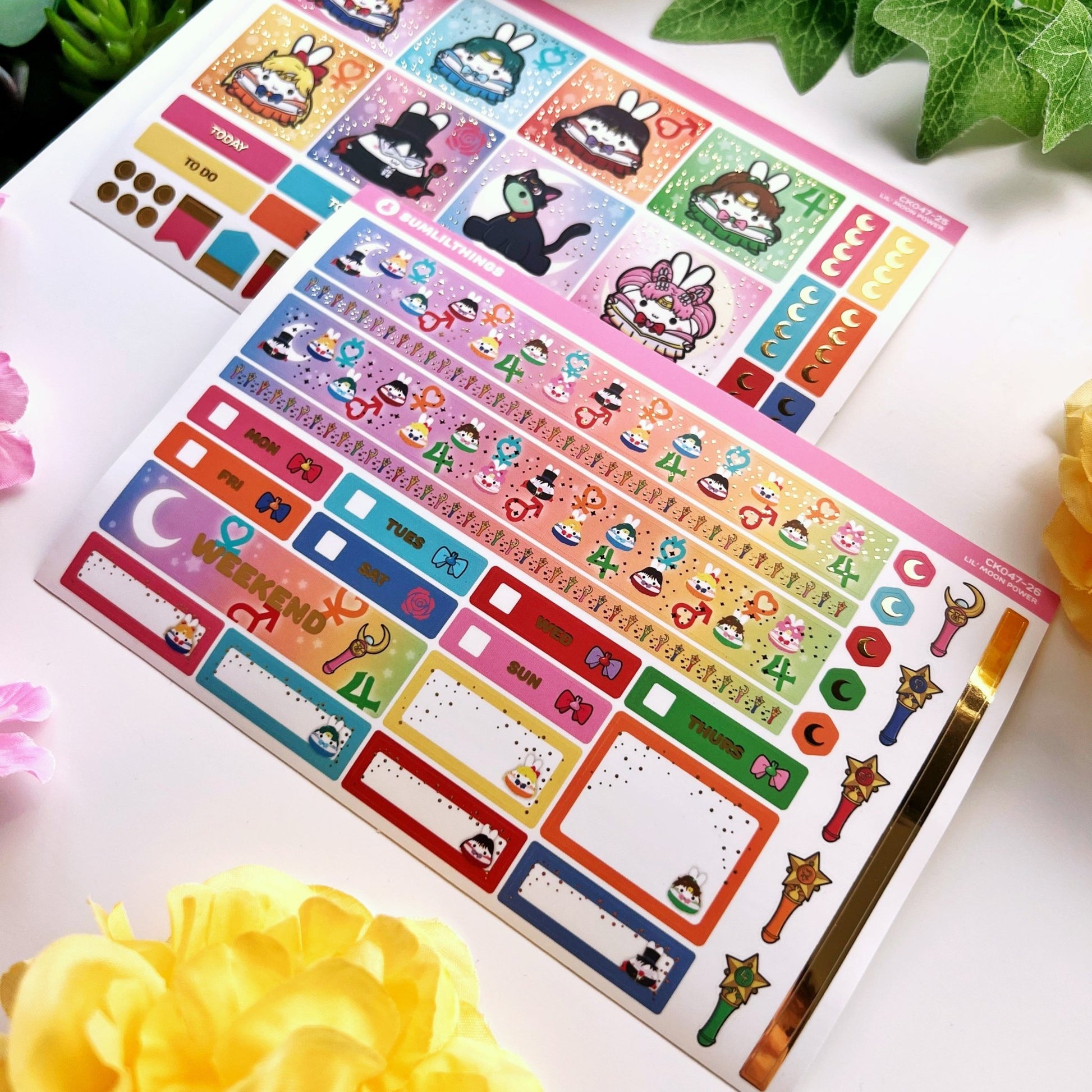 Hobonichi COUSIN - Lil' Moon Power - Gold Foil - SumLilThings