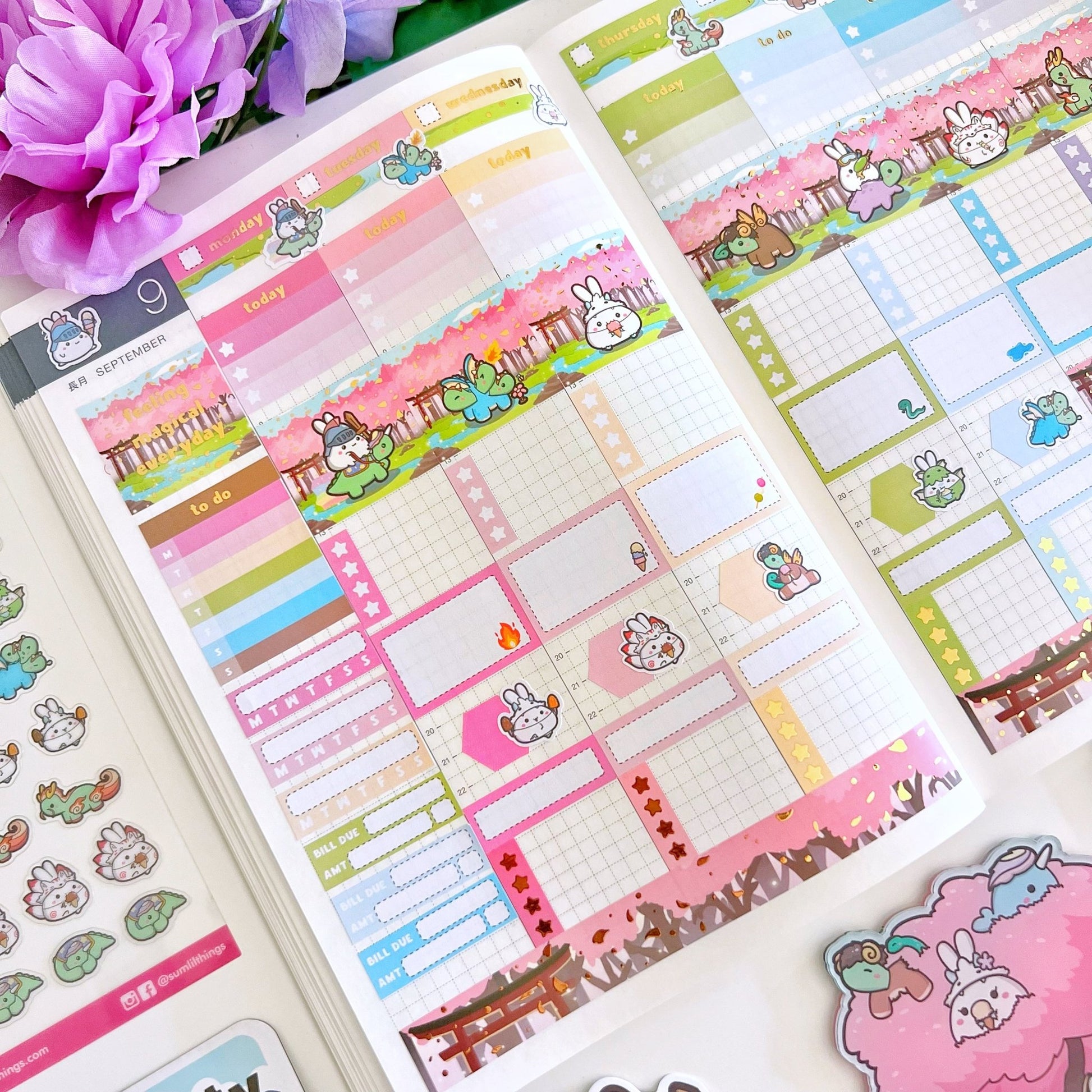 Hobonichi COUSIN - Lil' Mythological - Gold Foil - SumLilThings