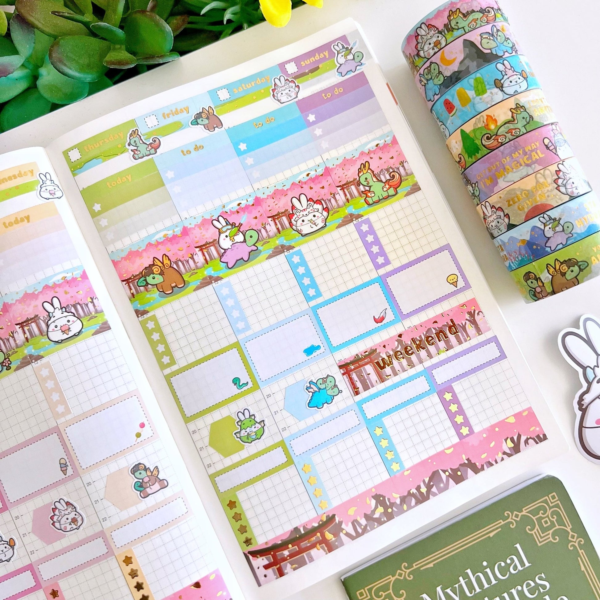 Hobonichi COUSIN - Lil' Mythological - Gold Foil - SumLilThings