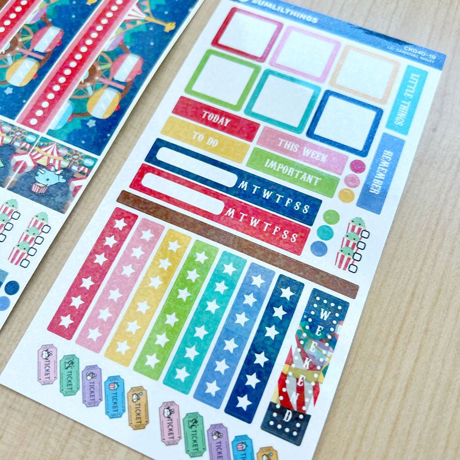 Hobonichi WEEKS Kit - Carnival Night - Holographic - SumLilThings